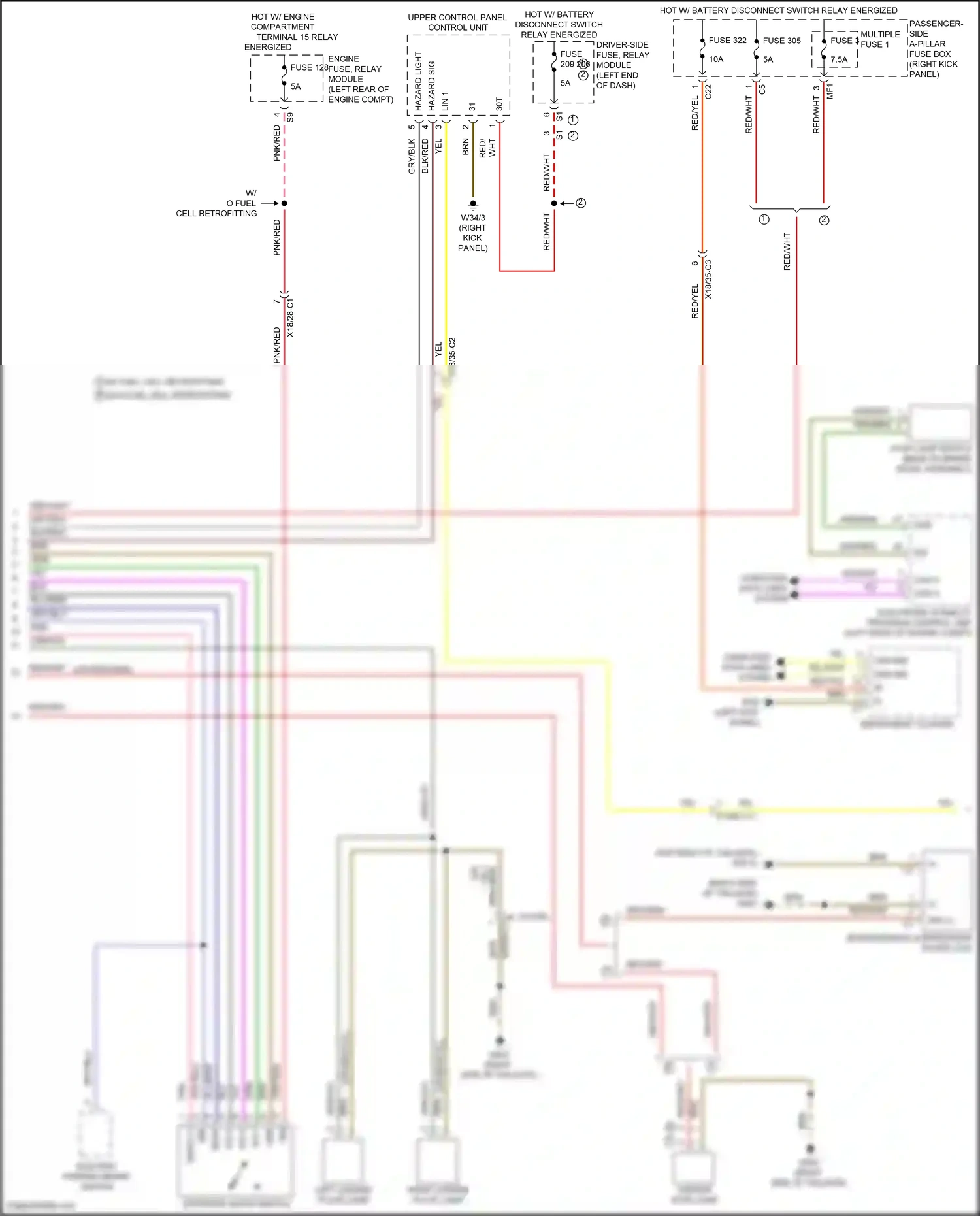 Wiring diagram electronic stability program control unit for Mercedes-Benz GLC-class Coupe C253 facelift (2019-2023) (2 of 16)