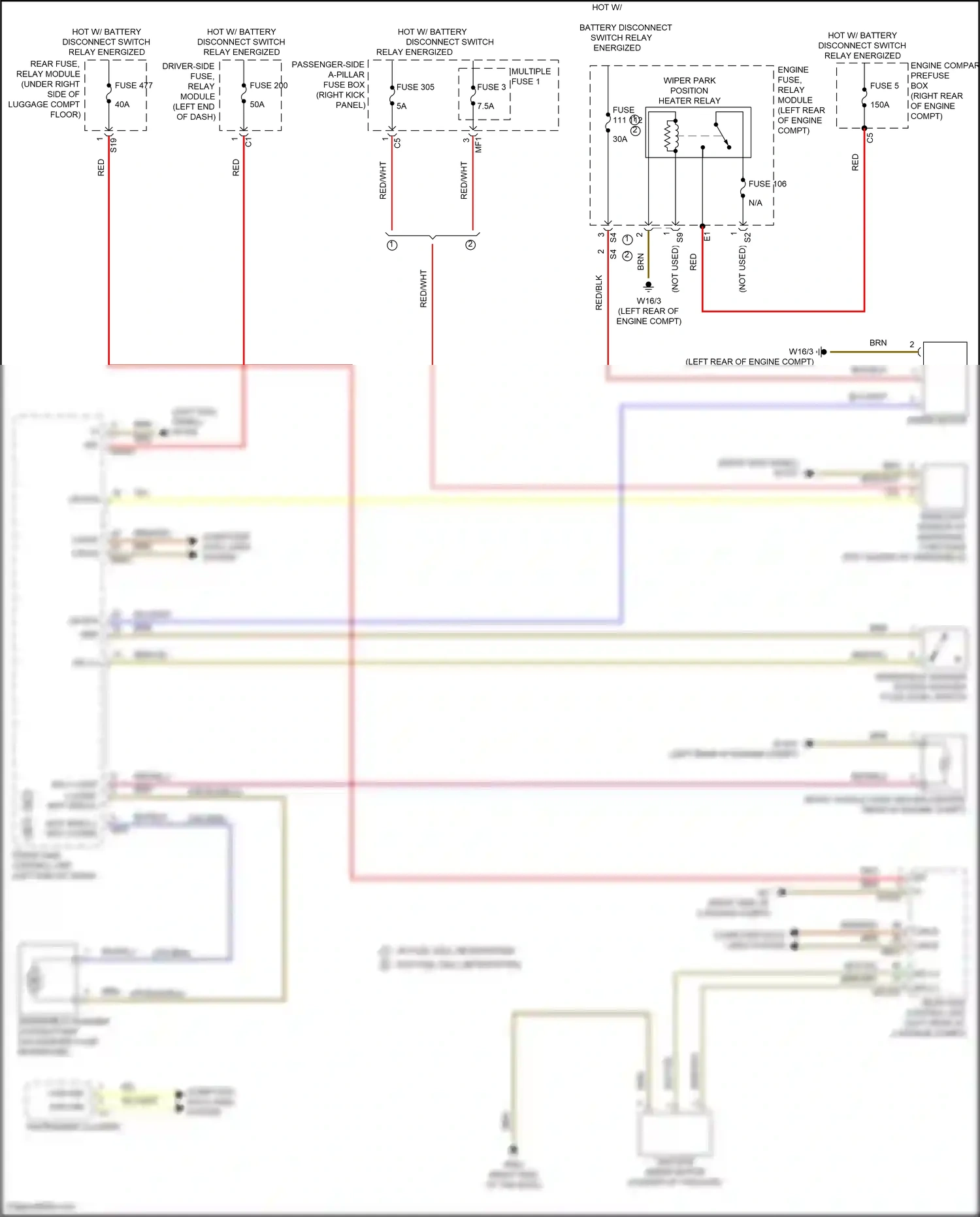 Wiring diagram front sam control unit for Mercedes-Benz GLC-class Coupe C253 facelift (2019-2023) (20 of 21)