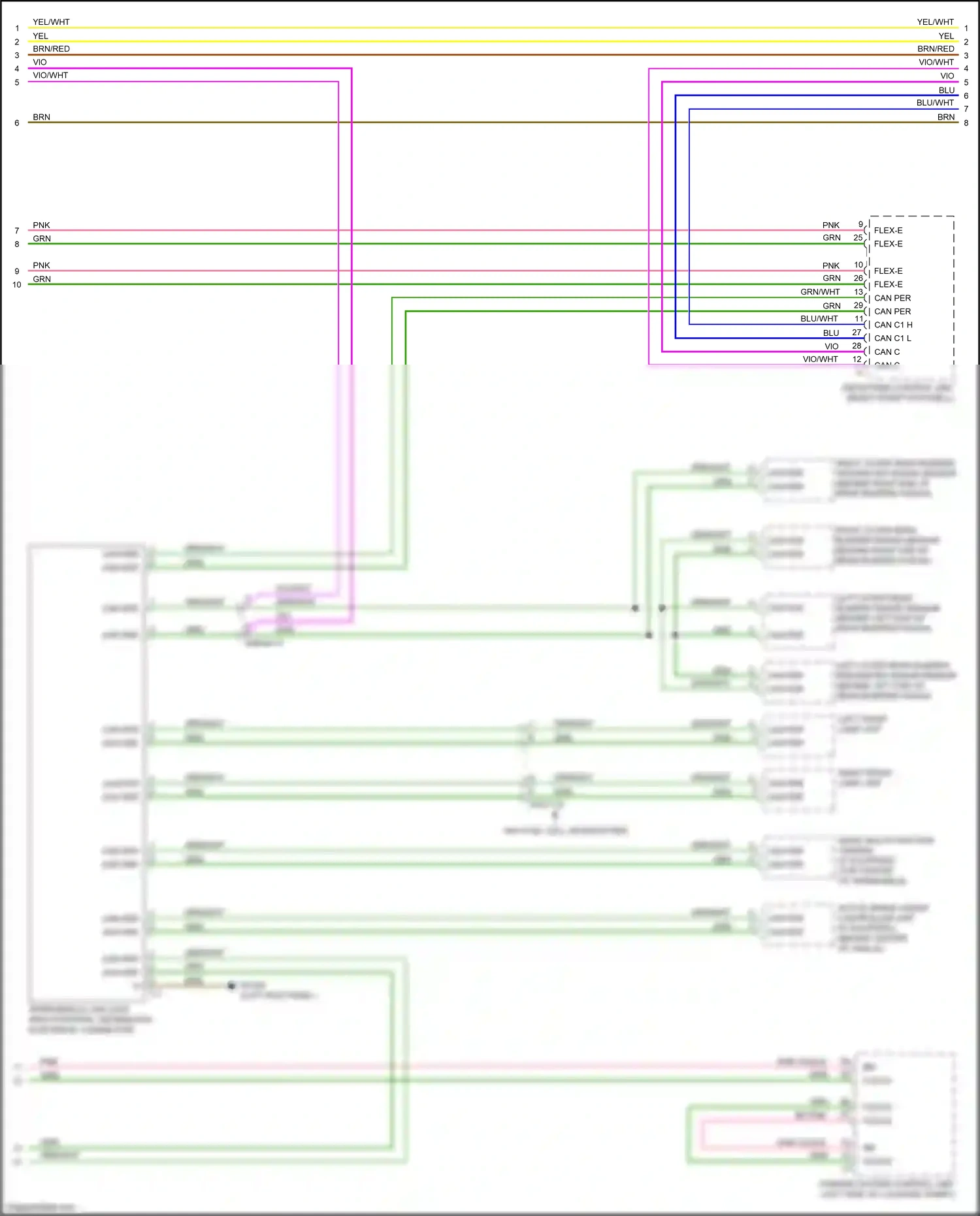 Wiring diagram mono multi-function camera for Mercedes-Benz GLC-class Coupe C253 facelift (2019-2023) (2 of 4)