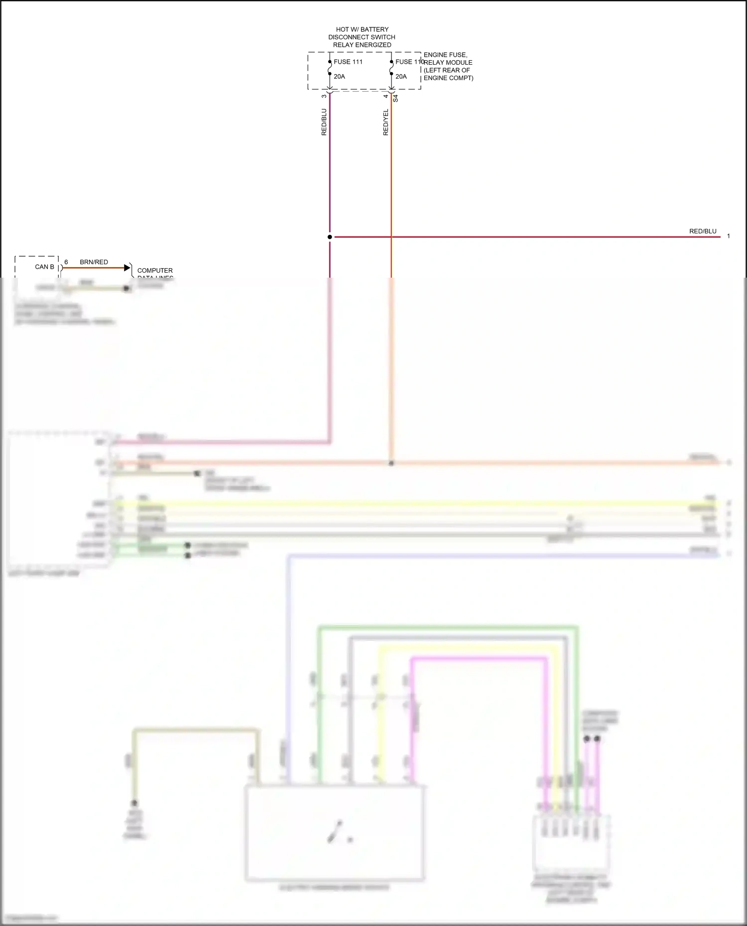 Wiring diagram overhead control panel control unit for Mercedes-Benz GLC-class Coupe C253 facelift (2019-2023) (2 of 11)