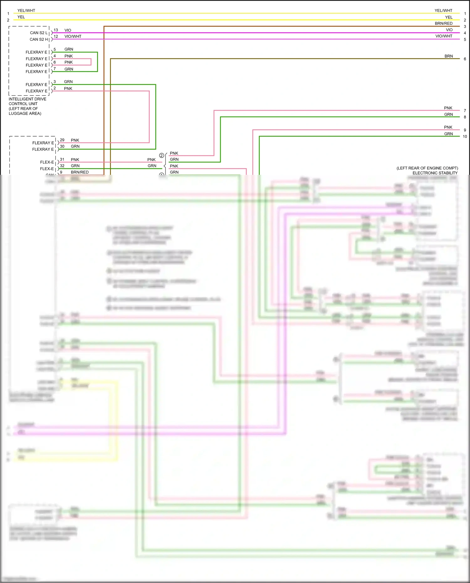 Wiring diagram steering column module control unit for Mercedes-Benz GLC-class Coupe C253 facelift (2019-2023) (5 of 21)