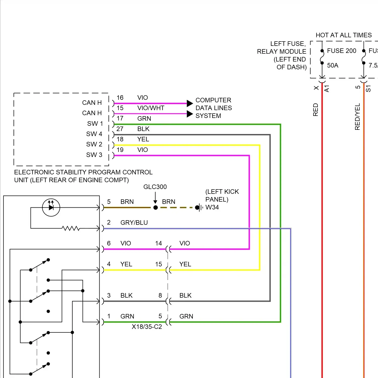 demo - Headlights circuit, w/ static led headlamps (1 of 3) Headlights circuit, w/ static led headlamps (1 of 3)