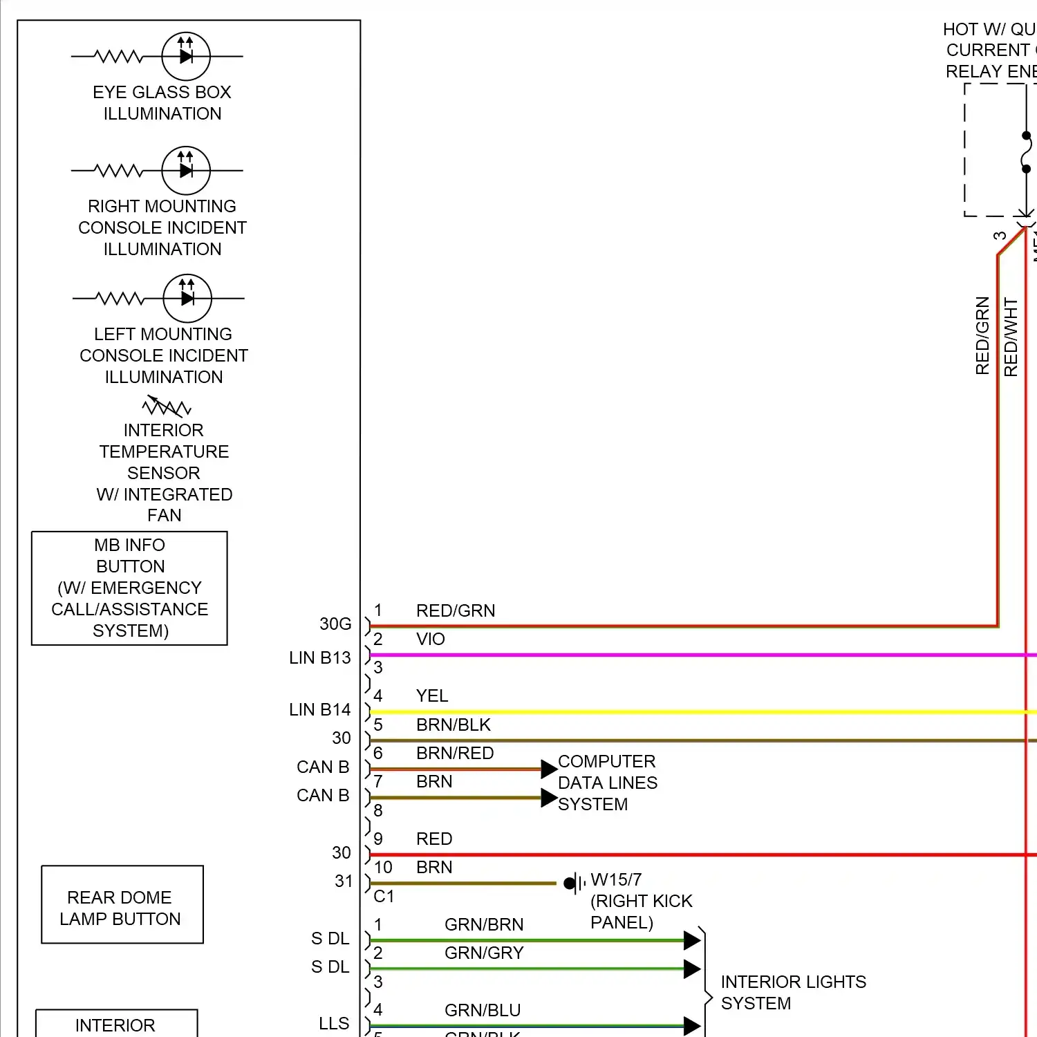 demo - Overhead console circuit (1 of 2) Overhead console circuit (1 of 2)