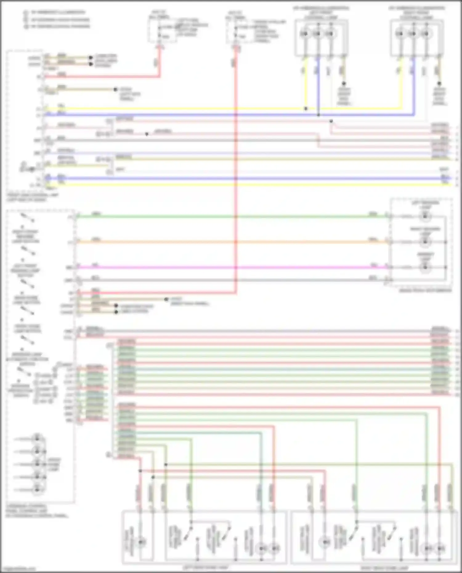 GLC-class Coupe Mercedes-Benz C253 (2016-2019): Courtesy lamps circuit (1 of 6)
