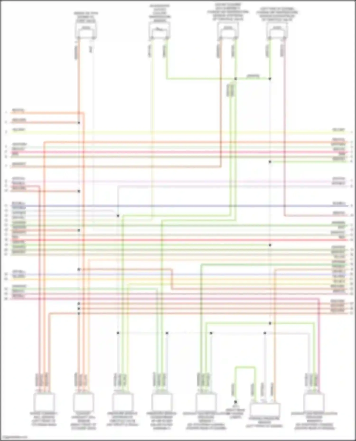 Wiring diagram charge air temperature sensor downstream of throttle valve for Mercedes-Benz GLC-class Coupe C253 (2016-2019) (2 of 2)
