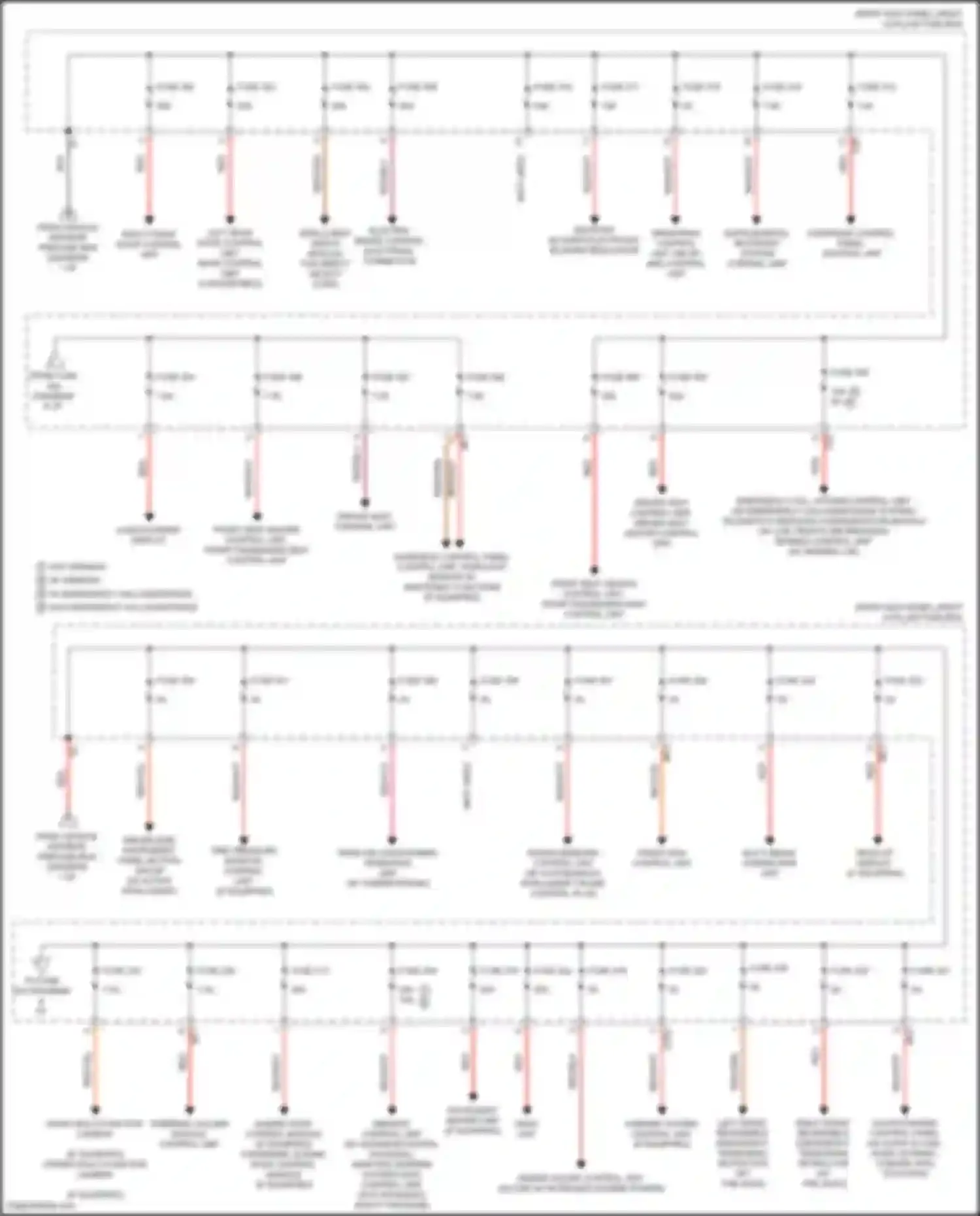 Wiring diagram driver-side instrument panel button group for Mercedes-Benz GLC-class Coupe C253 (2016-2019) (5 of 5)