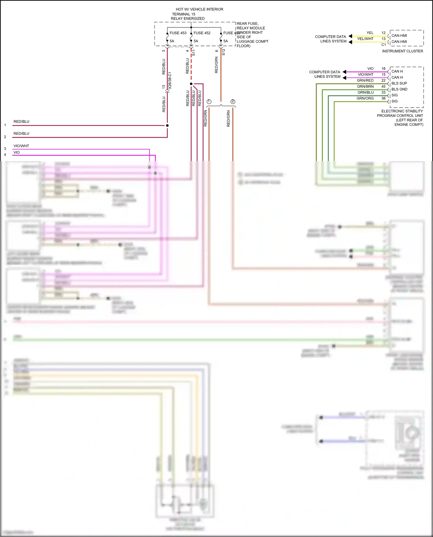 Mercedes-Benz GLC-class Coupe C253 (2016-2019) front long range radar sensor wiring diagram  (1 of 3)