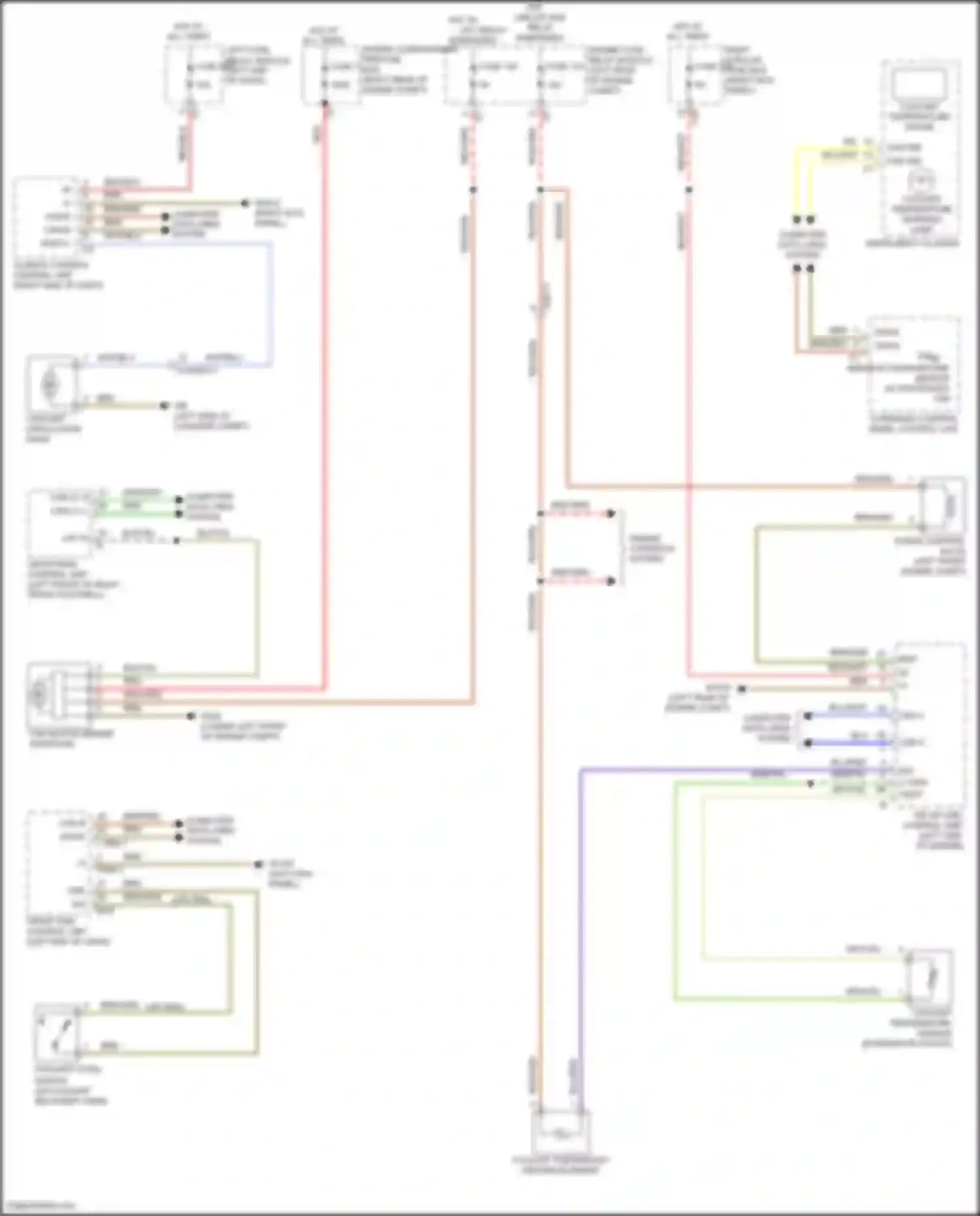 Wiring diagram front sam control unit for Mercedes-Benz GLC-class Coupe C253 (2016-2019) (13 of 24)