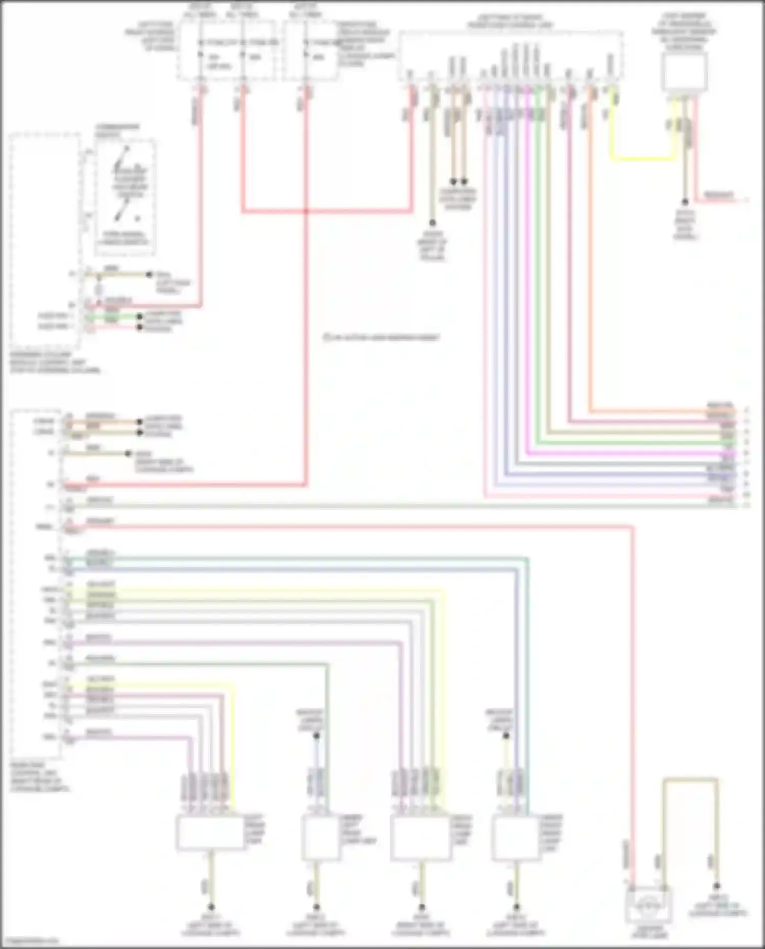 Wiring diagram inner right rear lamp unit for Mercedes-Benz GLC-class Coupe C253 (2016-2019) (2 of 6)