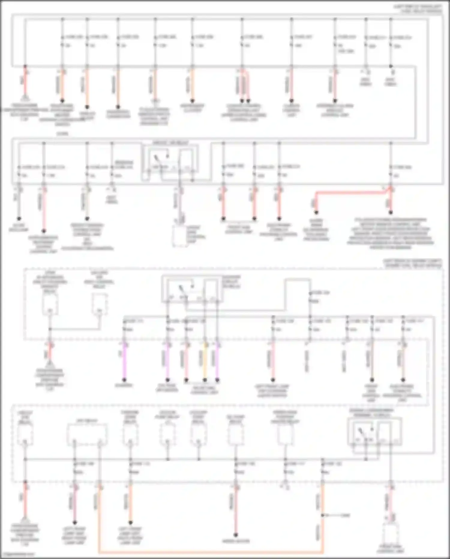 Wiring diagram left front lamp unit, right front lamp unit for Mercedes-Benz GLC-class Coupe C253 (2016-2019) (1 of 1)
