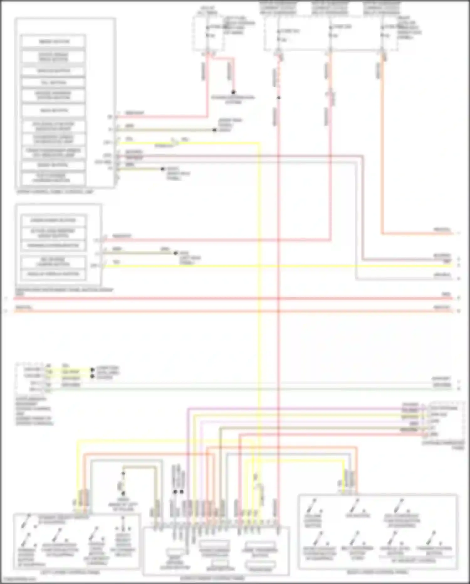 Wiring diagram supplemental restraint system control unit for Mercedes-Benz GLC-class Coupe C253 (2016-2019) (2 of 5)