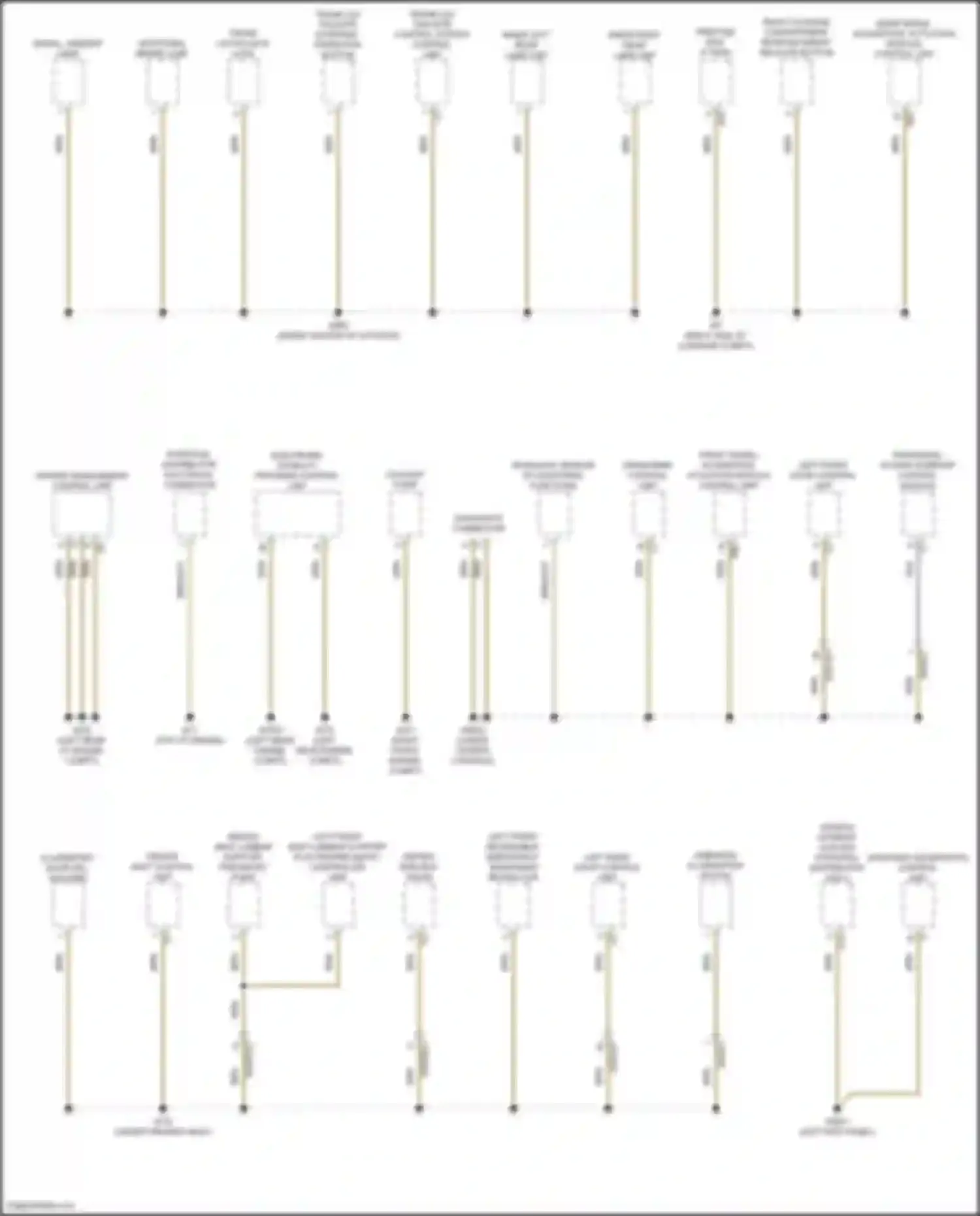 GLC-class Coupe Mercedes-Benz C254 (2023-2024): Ground distribution circuit (1 of 4)