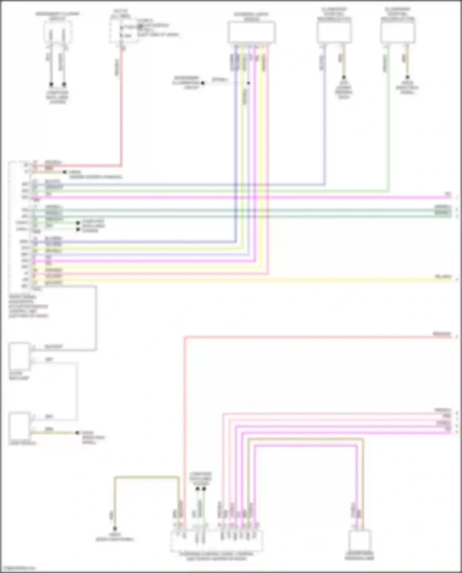 GLC-class Coupe Mercedes-Benz C254 (2023-2024): Courtesy lamps circuit (1 of 5)