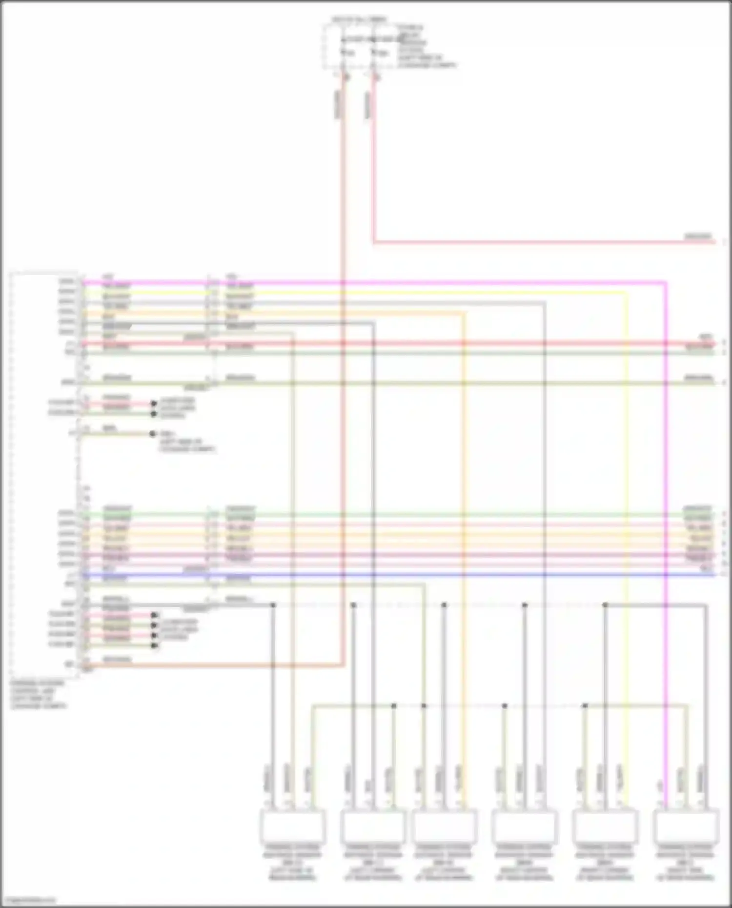 GLC-class Coupe Mercedes-Benz C254 (2023-2024): Parktronic circuit (1 of 3)