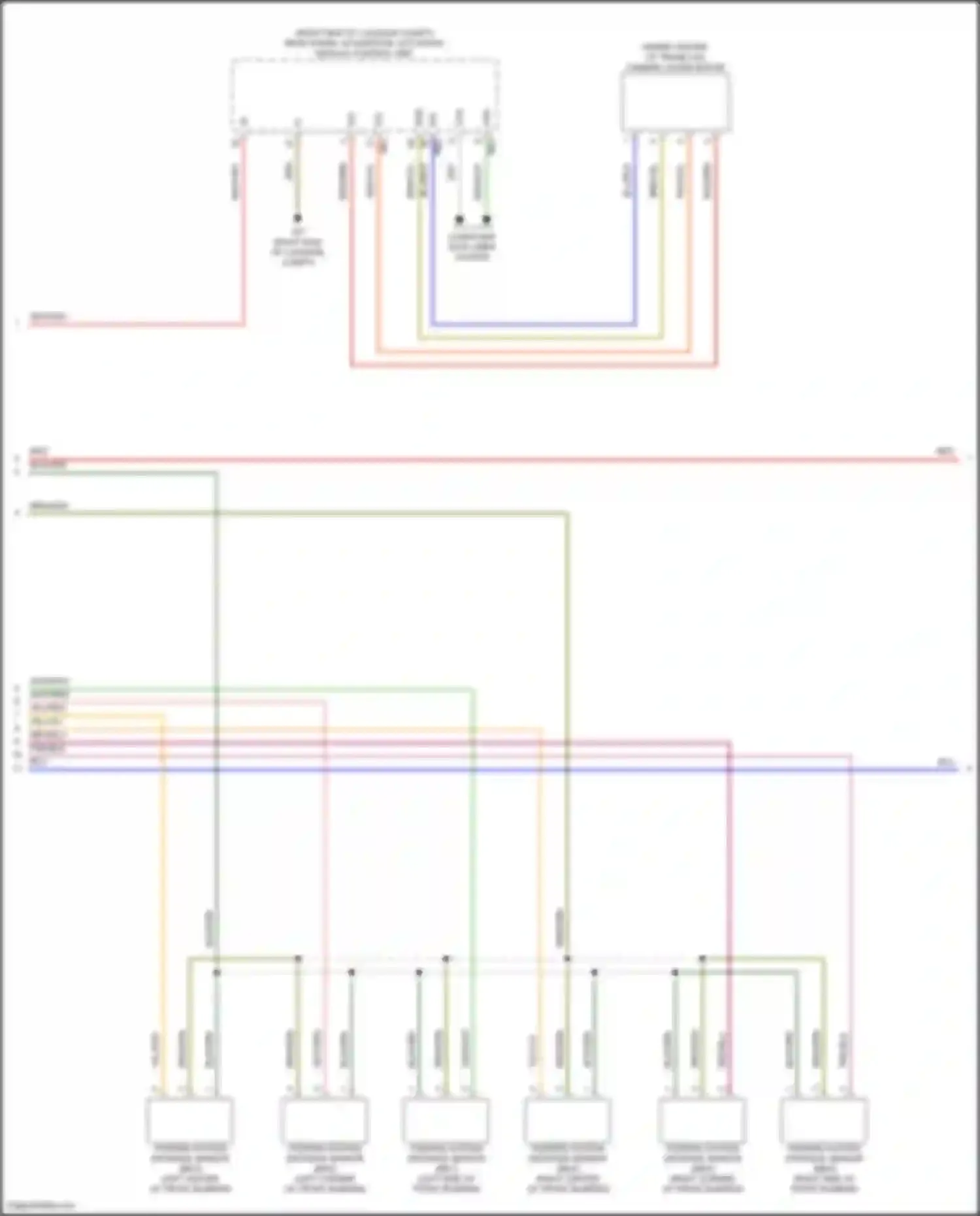 GLC-class Coupe Mercedes-Benz C254 (2023-2024): Parktronic circuit (2 of 3)