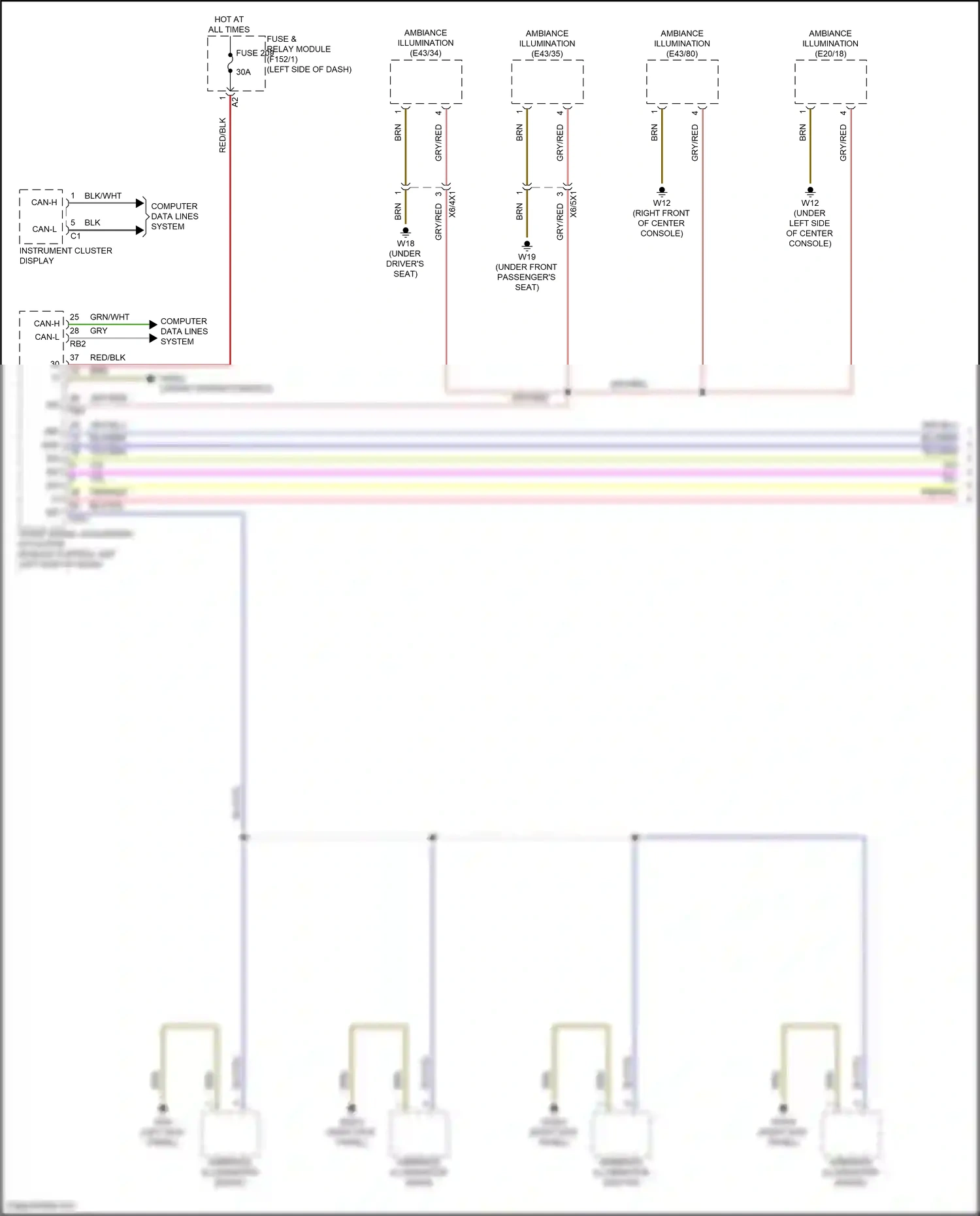 Wiring diagram computer data lines system for Mercedes-Benz GLC-class Coupe C254 (2023-2024) (66 of 73)