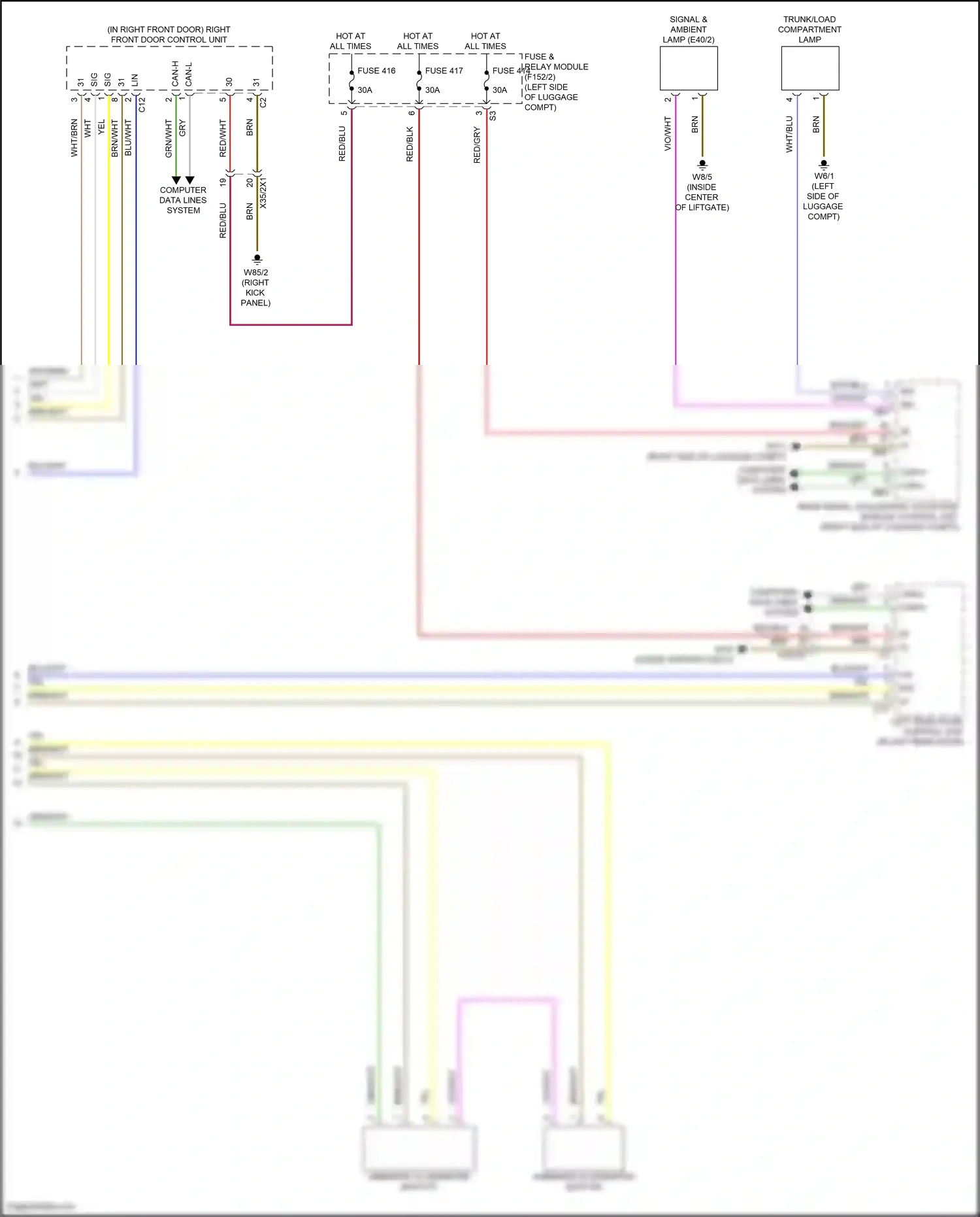 Wiring diagram computer data lines system for Mercedes-Benz GLC-class Coupe C254 (2023-2024) (65 of 73)
