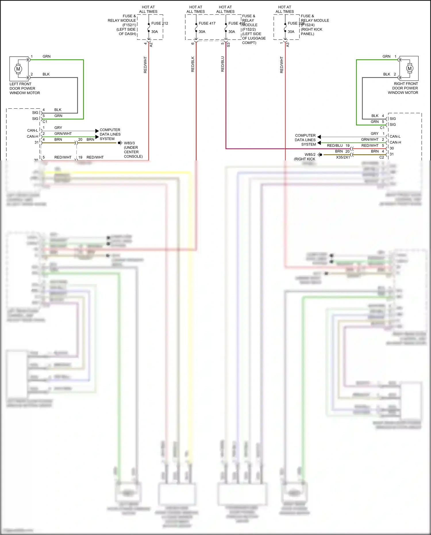 Wiring diagram computer data lines system for Mercedes-Benz GLC-class Coupe C254 (2023-2024) (20 of 73)