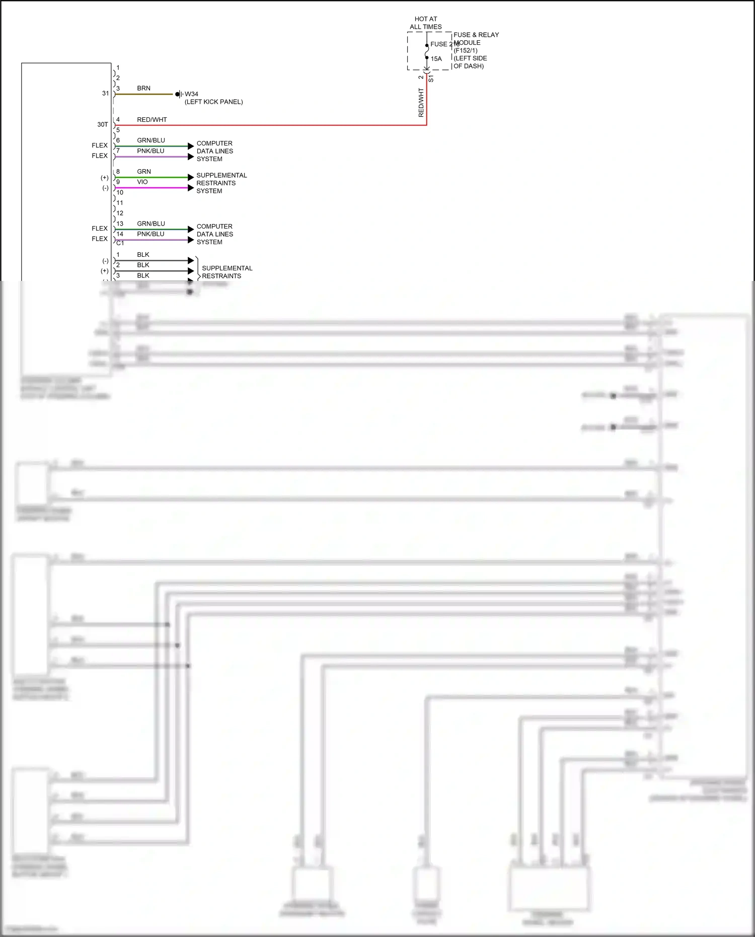 Wiring diagram computer data lines system for Mercedes-Benz GLC-class Coupe C254 (2023-2024) (18 of 73)