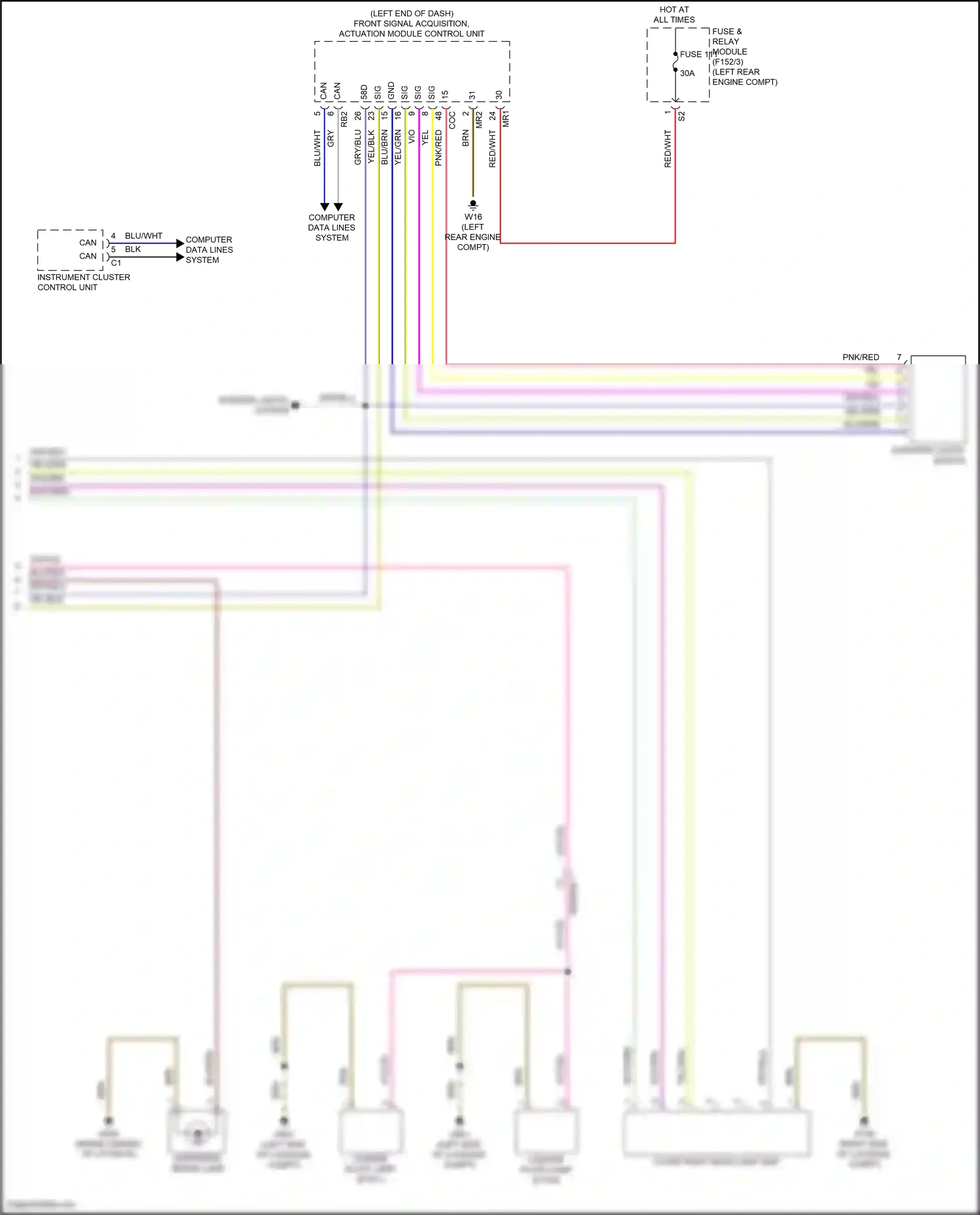 Wiring diagram computer data lines system for Mercedes-Benz GLC-class Coupe C254 (2023-2024) (34 of 73)