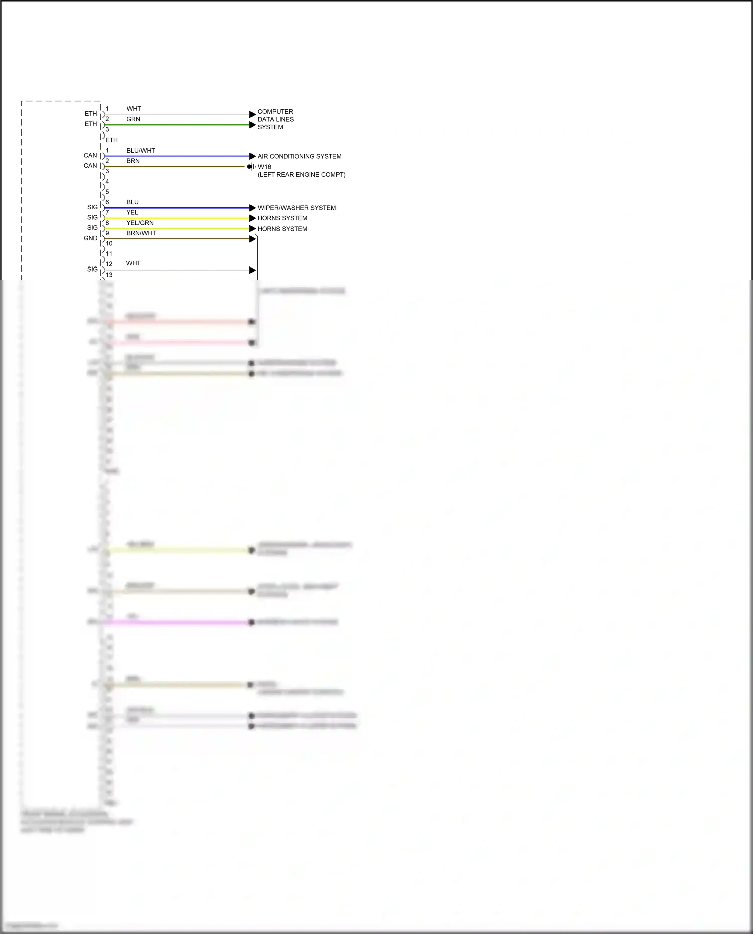 Wiring diagram computer data lines system for Mercedes-Benz GLC-class Coupe C254 (2023-2024) (1 of 73)