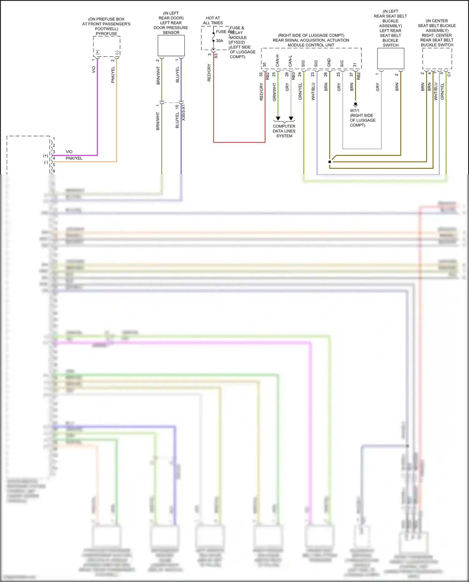 Wiring diagram computer data lines system for Mercedes-Benz GLC-class Coupe C254 (2023-2024) (60 of 73)