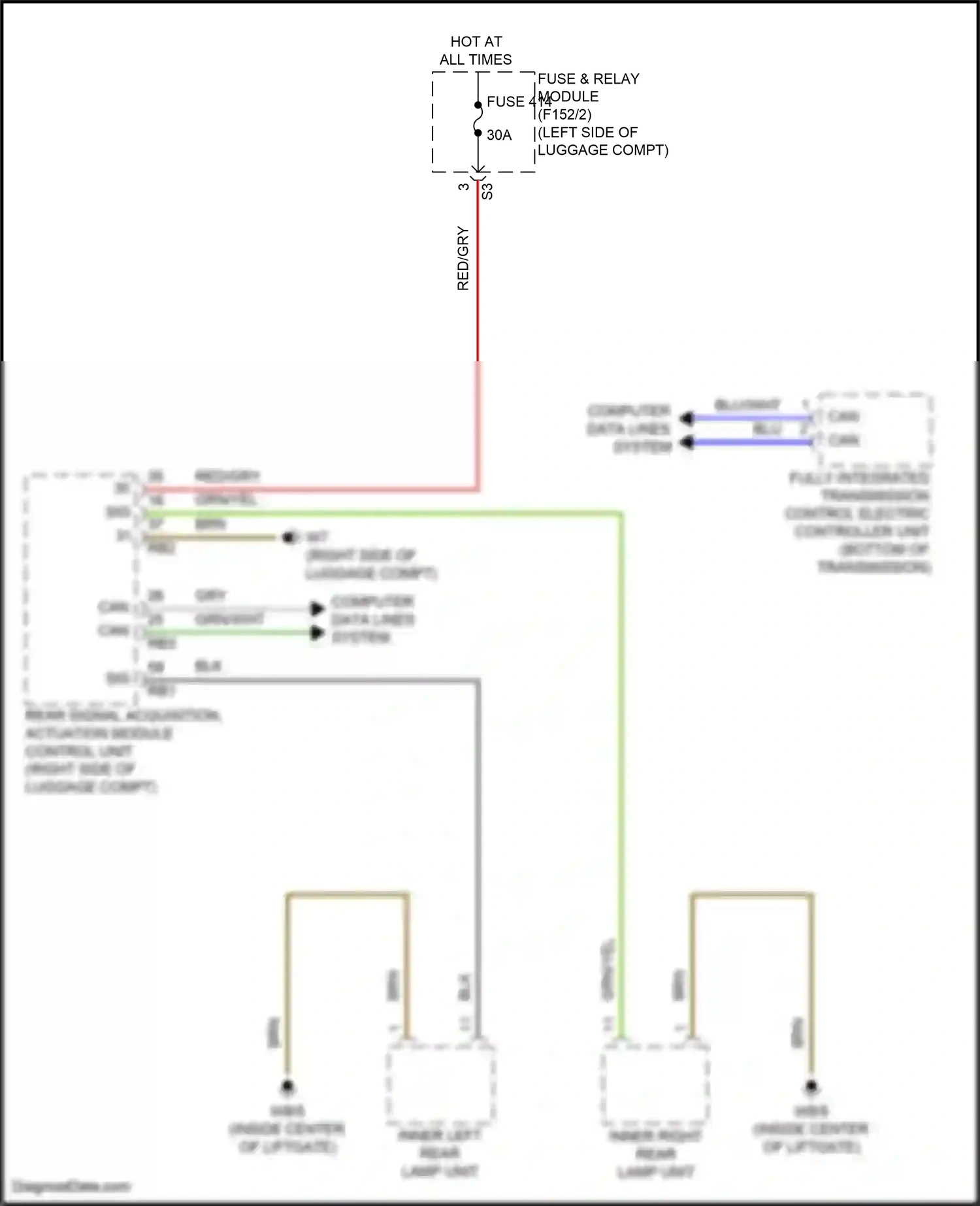 Wiring diagram computer data lines system for Mercedes-Benz GLC-class Coupe C254 (2023-2024) (31 of 73)