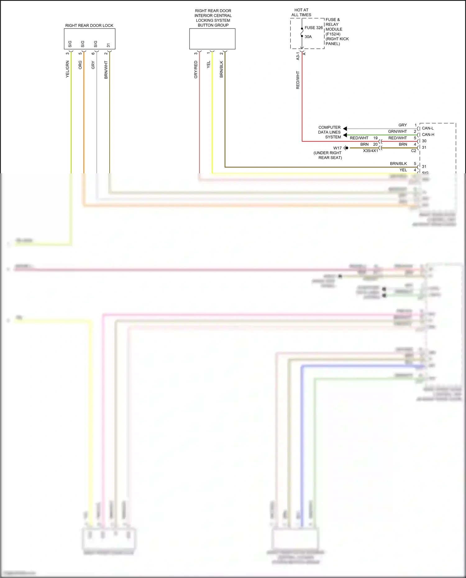 Wiring diagram computer data lines system for Mercedes-Benz GLC-class Coupe C254 (2023-2024) (44 of 73)