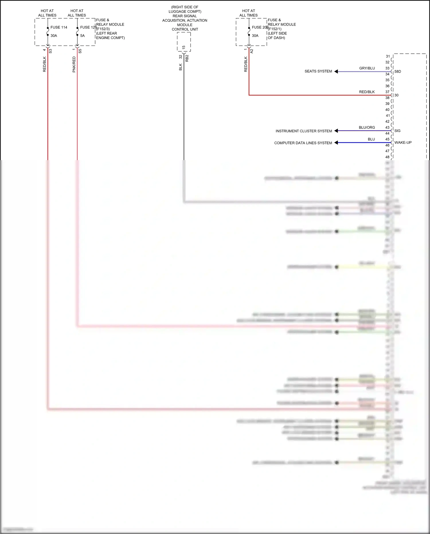 Wiring diagram computer data lines system for Mercedes-Benz GLC-class Coupe C254 (2023-2024) (3 of 73)
