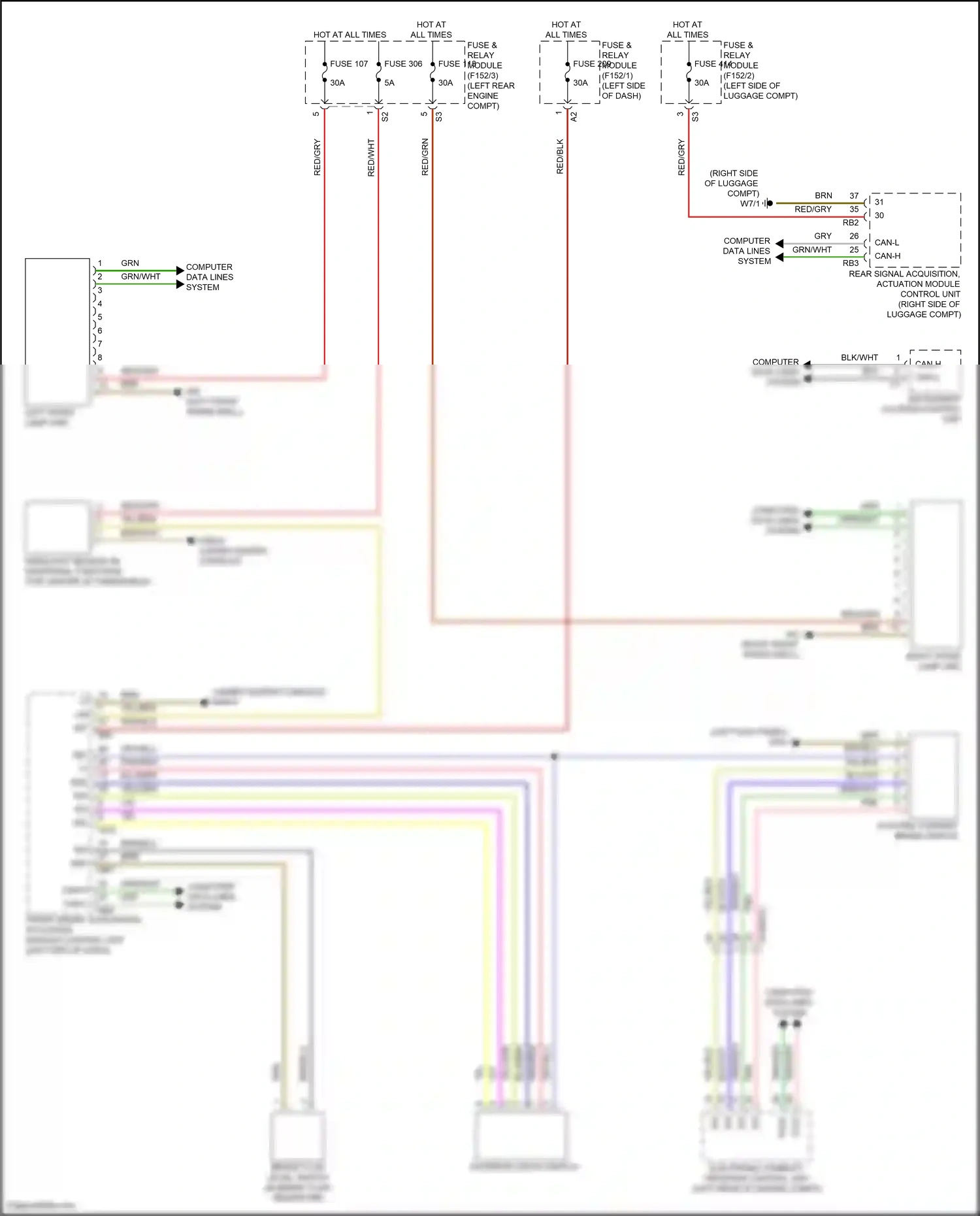 Wiring diagram computer data lines system for Mercedes-Benz GLC-class Coupe C254 (2023-2024) (24 of 73)