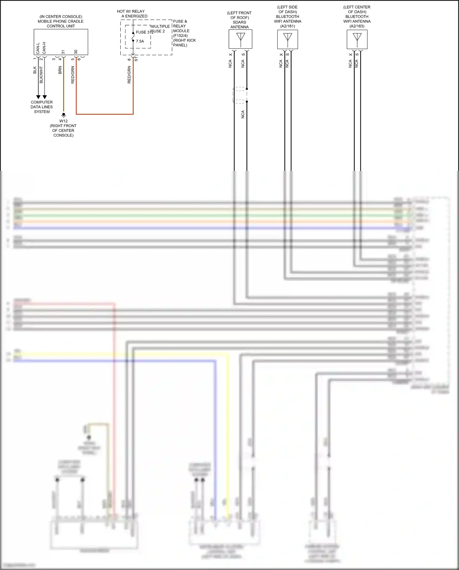 Wiring diagram computer data lines system for Mercedes-Benz GLC-class Coupe C254 (2023-2024) (33 of 73)