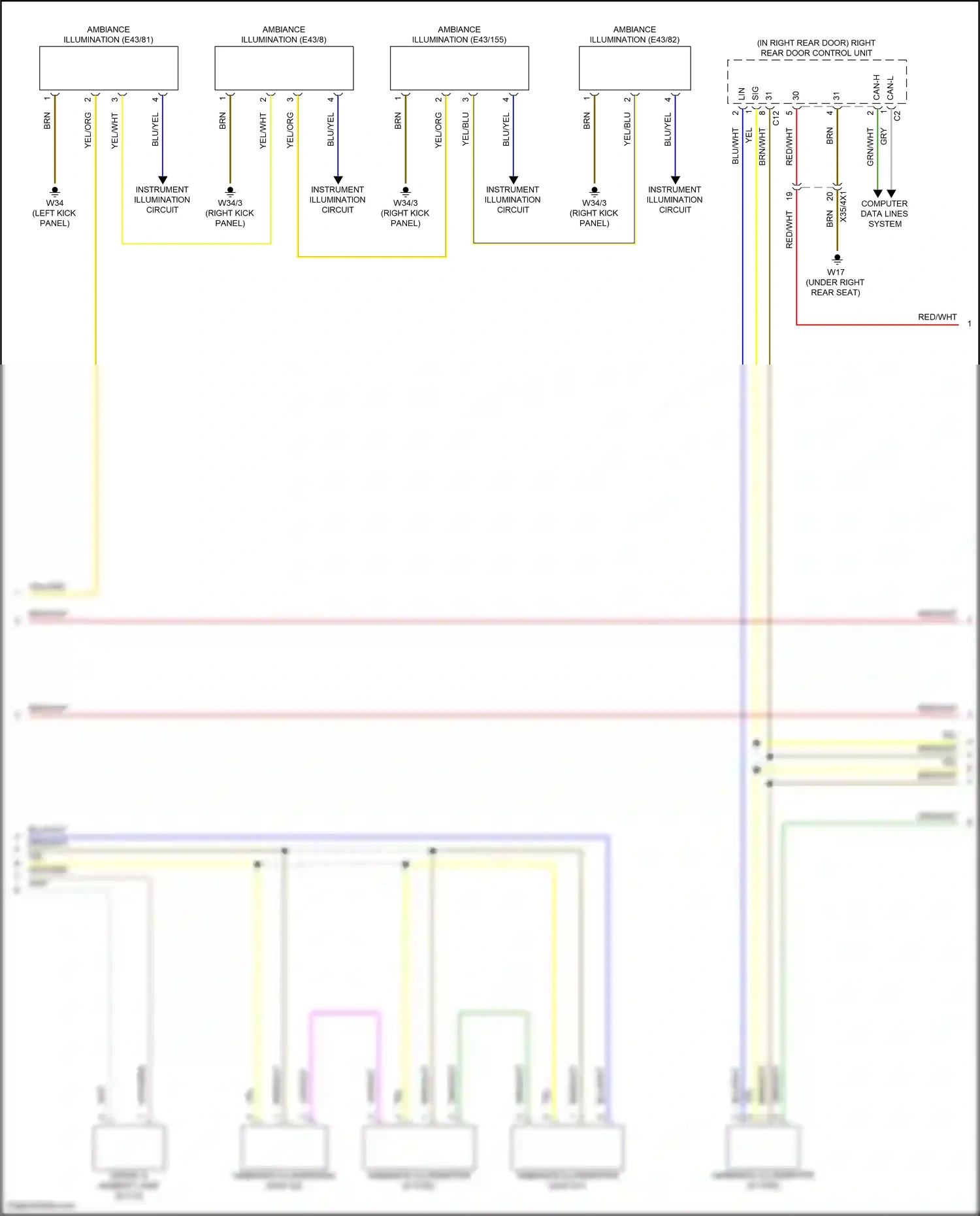 Wiring diagram computer data lines system for Mercedes-Benz GLC-class Coupe C254 (2023-2024) (64 of 73)
