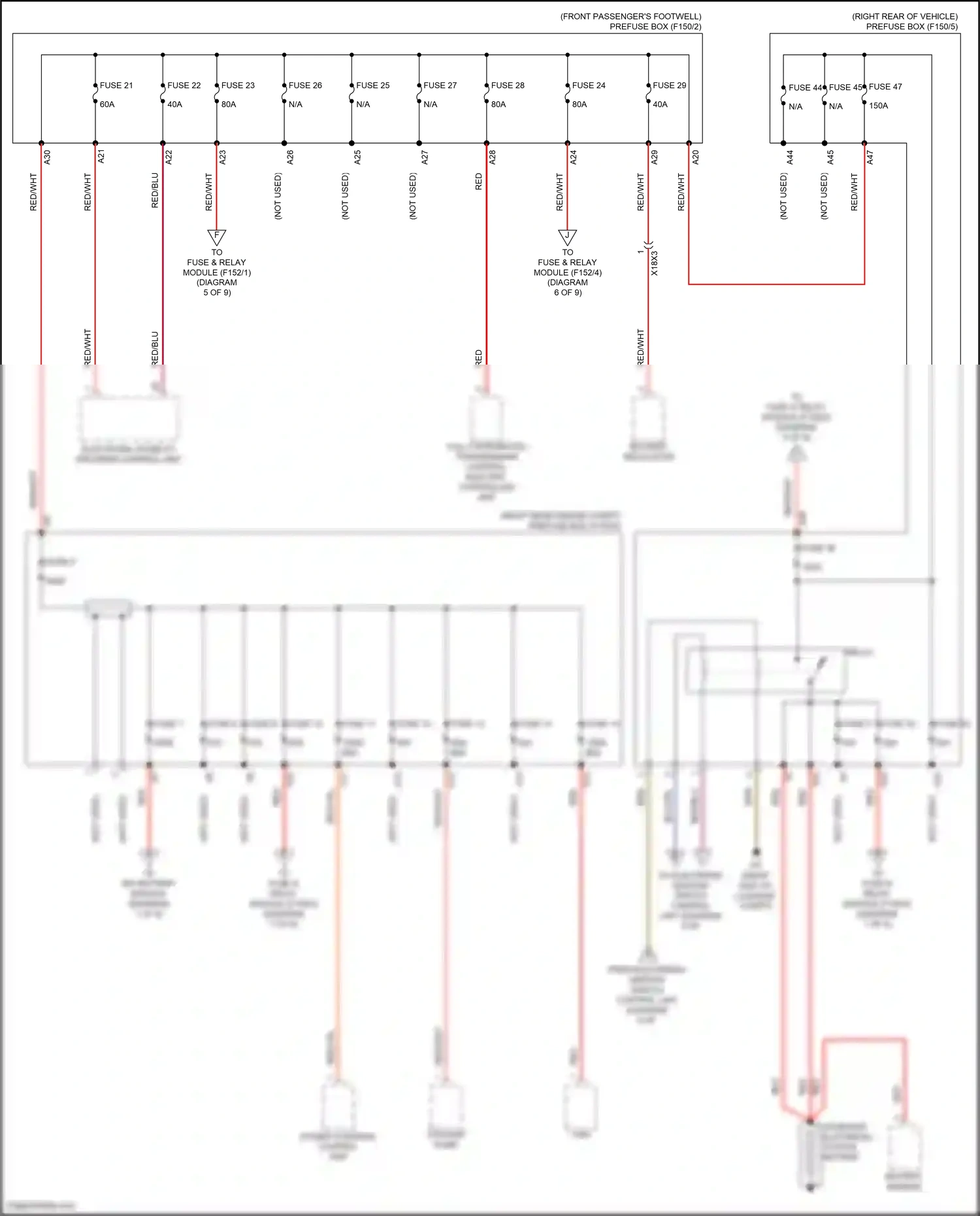 Wiring diagram electronic stability program control unit for Mercedes-Benz GLC-class Coupe C254 (2023-2024) (6 of 9)