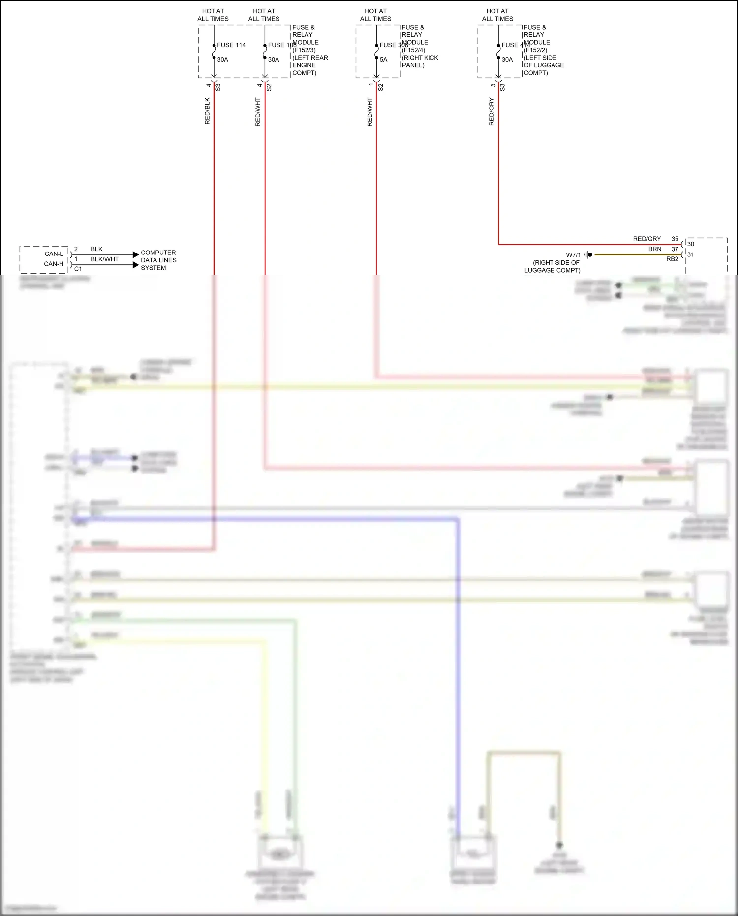 Wiring diagram rain/light sensor w/ additional functions for Mercedes-Benz GLC-class Coupe C254 (2023-2024) (5 of 5)