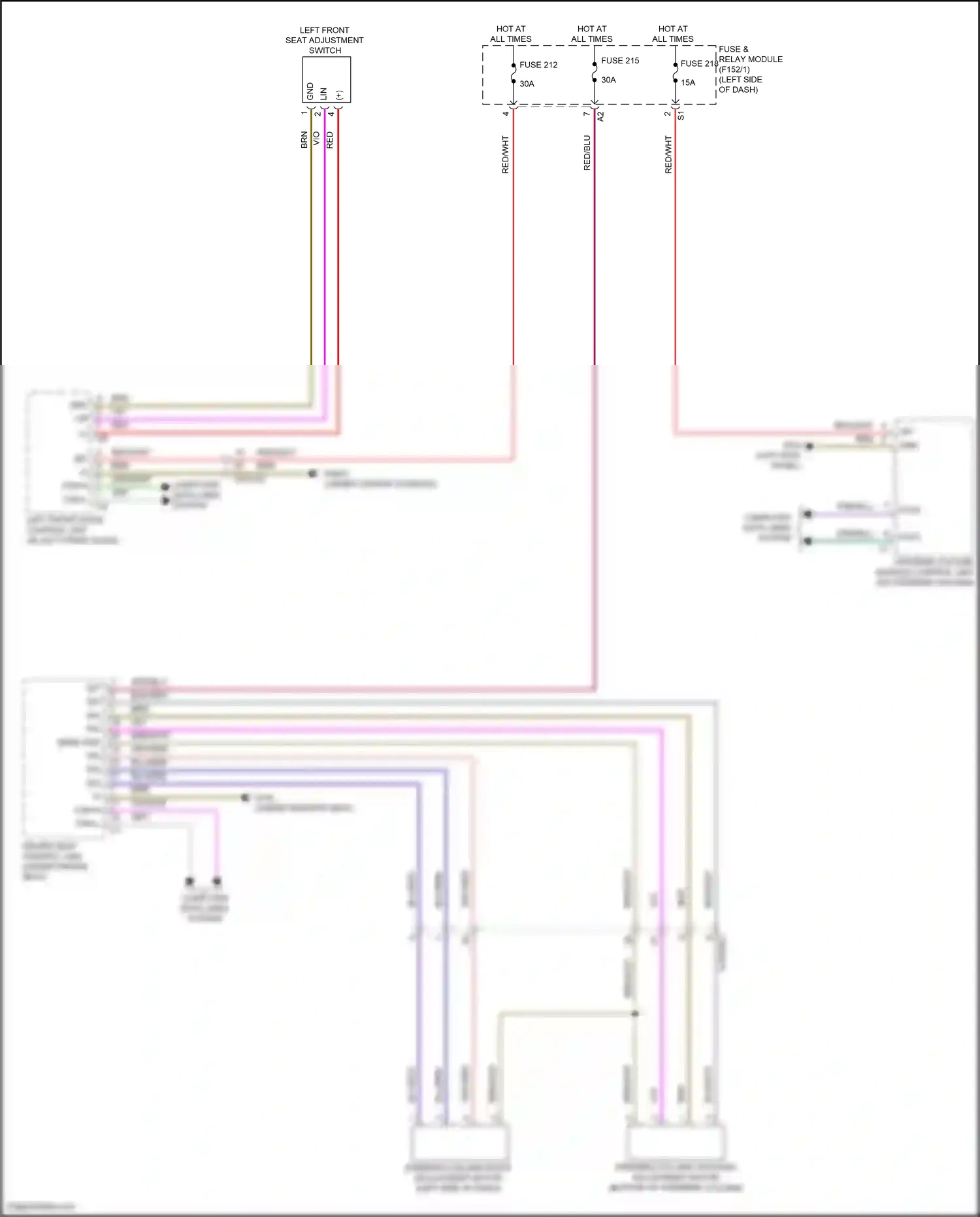 Wiring diagram steering column module control unit for Mercedes-Benz GLC-class Coupe C254 (2023-2024) (8 of 10)