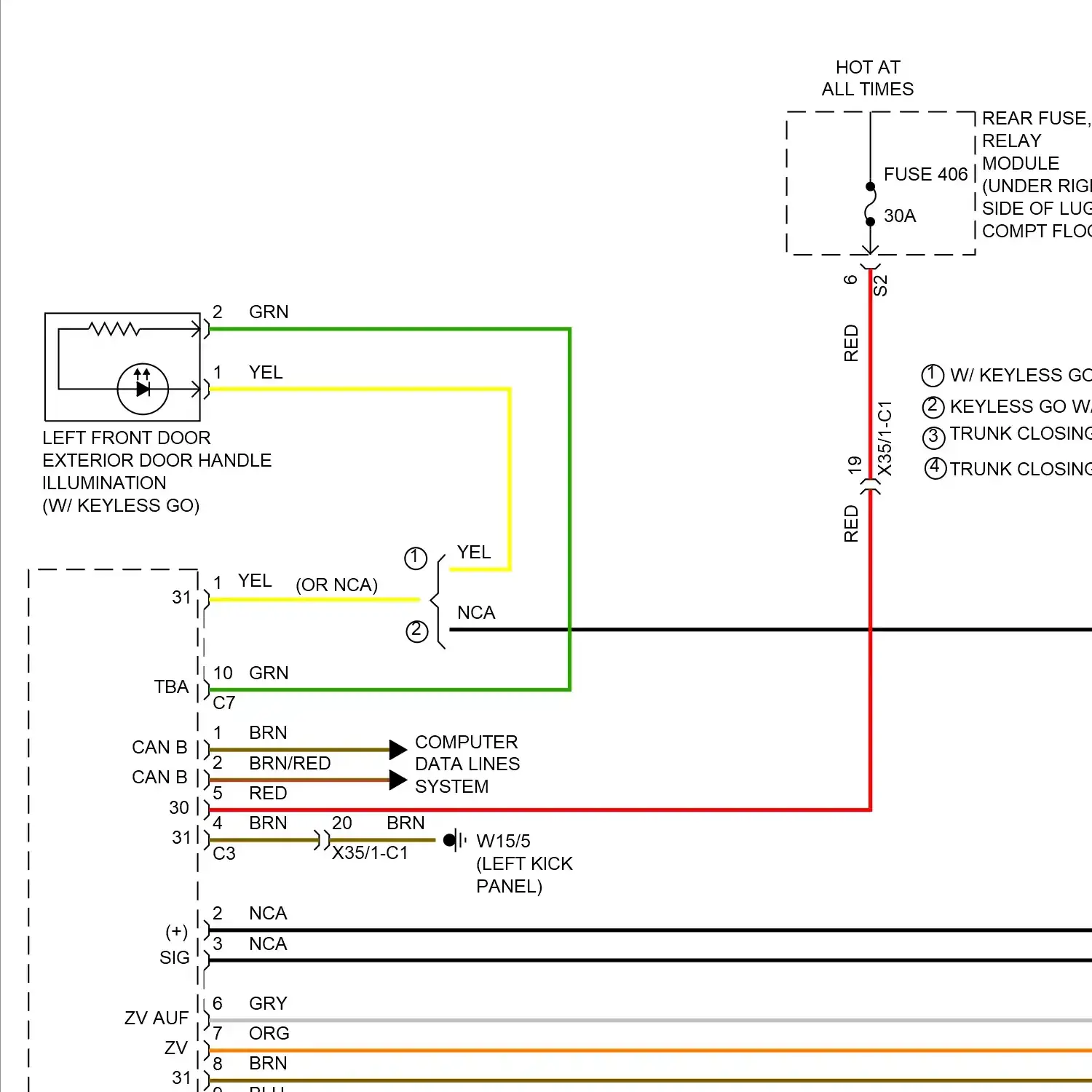 demo - Automatic door locks circuit (1 of 3) Automatic door locks circuit (1 of 3)