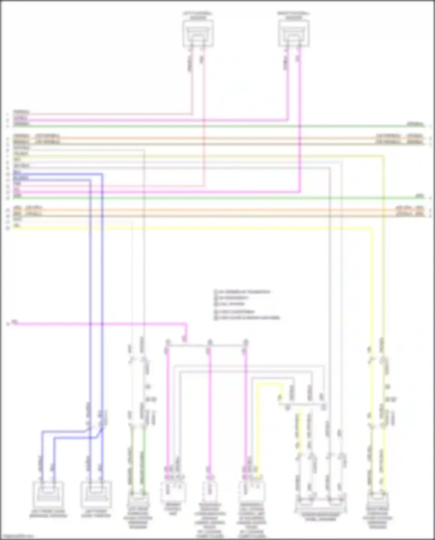 Wiring diagram emergency call system control unit for Mercedes-Benz GLC-class X253 (2015-2019) (5 of 6)