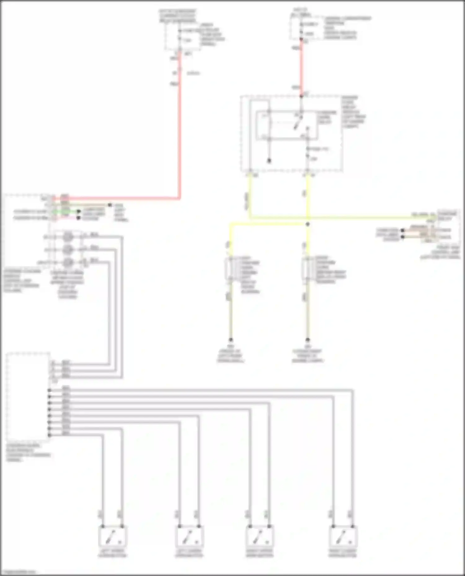 Wiring diagram engine compartment prefuse box for Mercedes-Benz GLC-class X253 (2015-2019) (7 of 11)