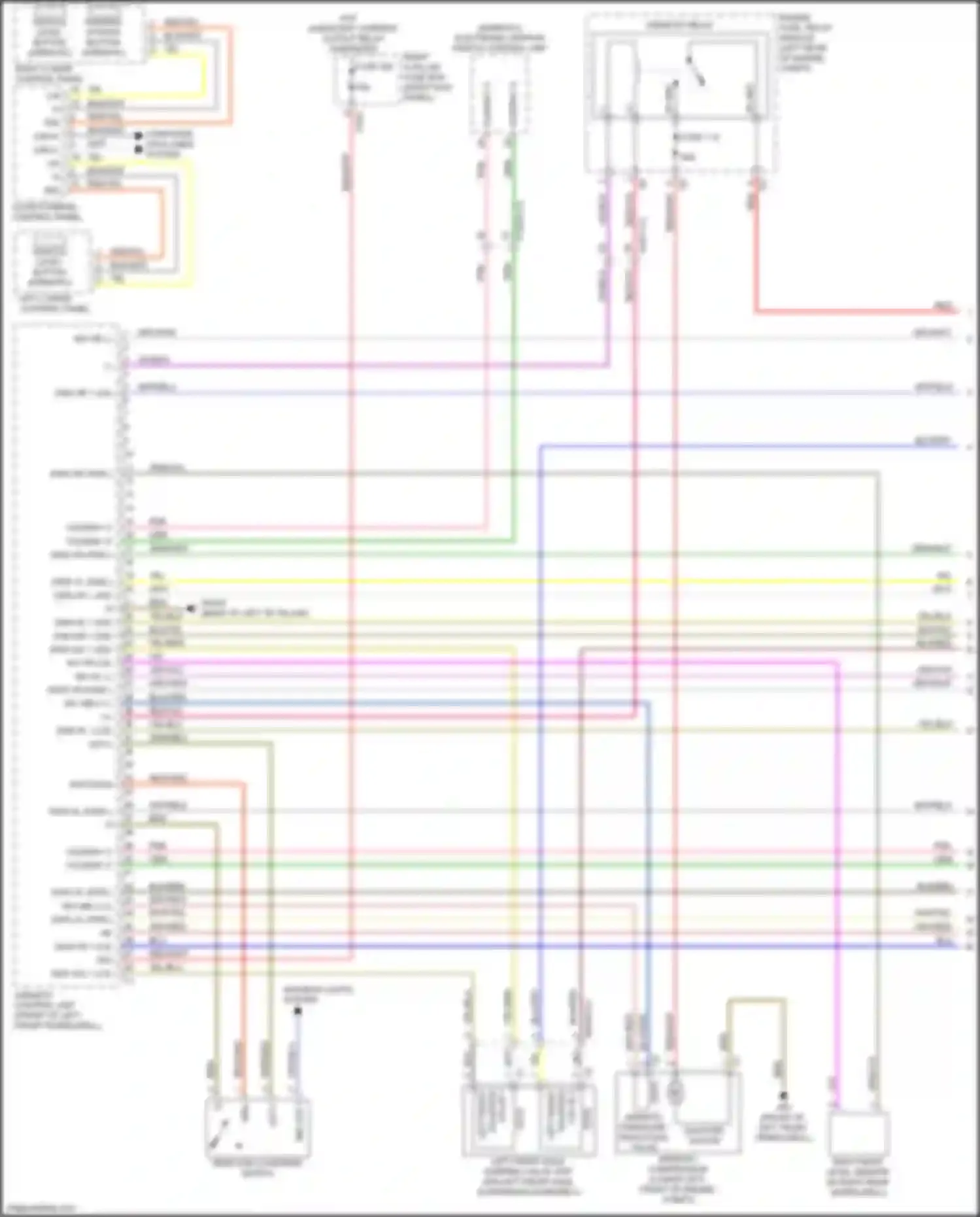 Wiring diagram flexray 5 bm for Mercedes-Benz GLC-class X253 (2015-2019) (1 of 2)