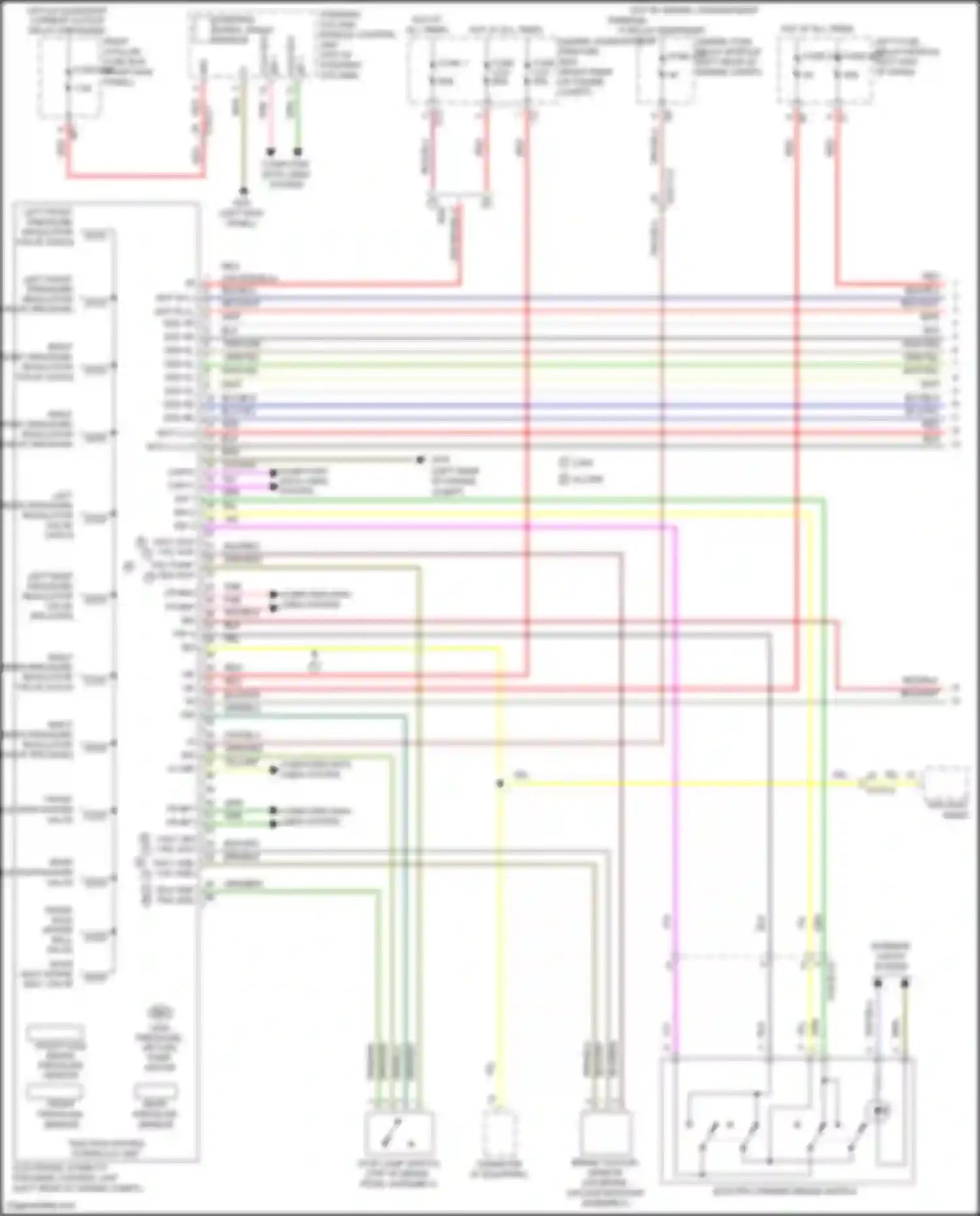 Wiring diagram front axle switchover valve for Mercedes-Benz GLC-class X253 (2015-2019) (1 of 1)
