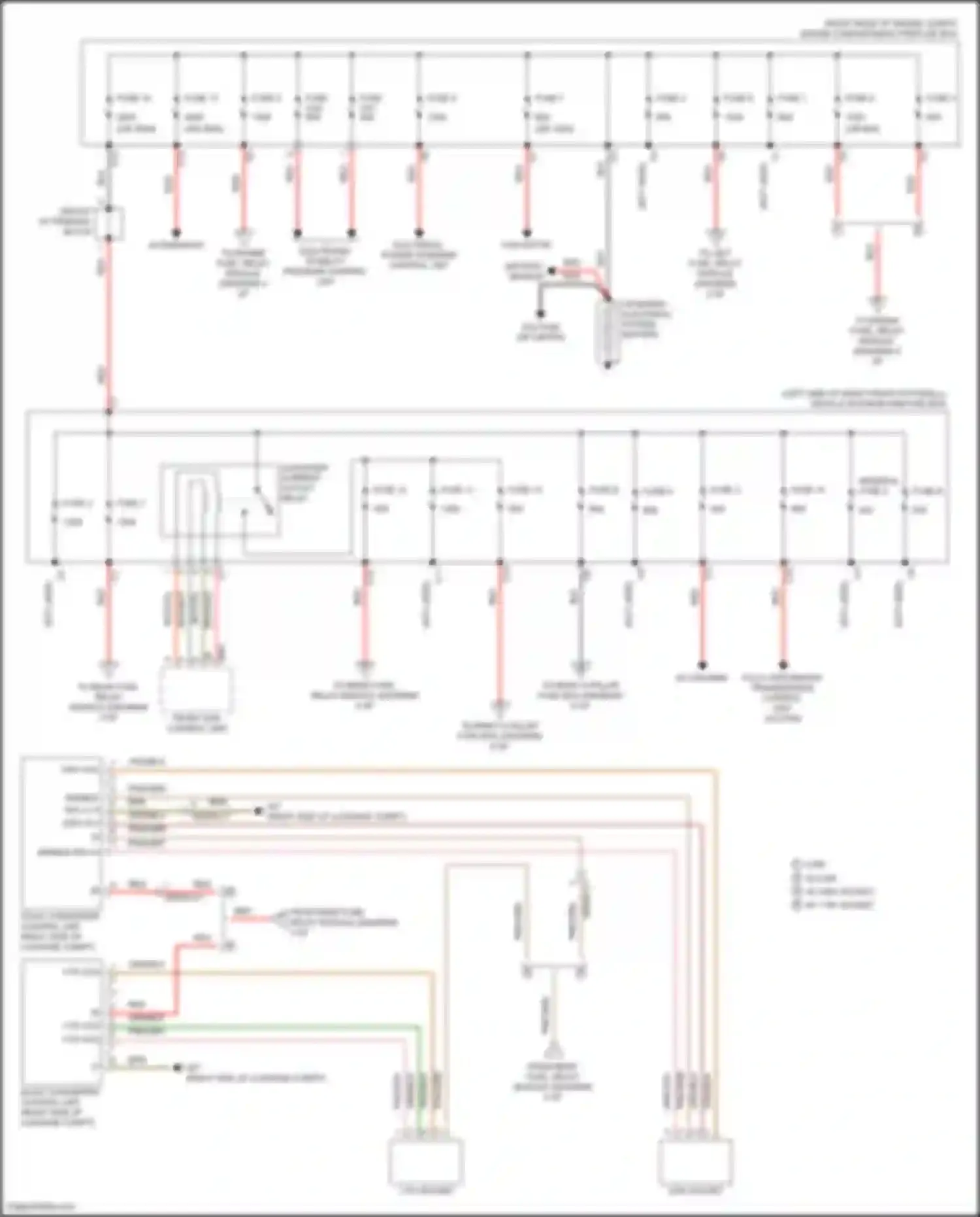 Wiring diagram front sam control unit for Mercedes-Benz GLC-class X253 (2015-2019) (7 of 24)