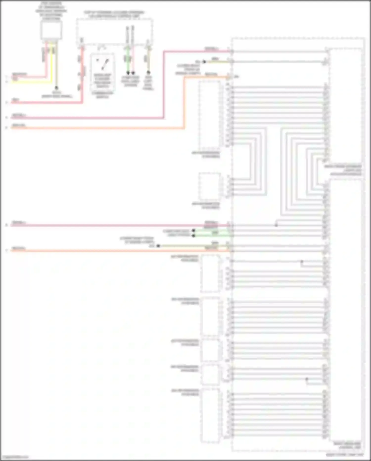 Wiring diagram headlamp flasher/ high beam switch for Mercedes-Benz GLC-class X253 (2015-2019) (3 of 6)