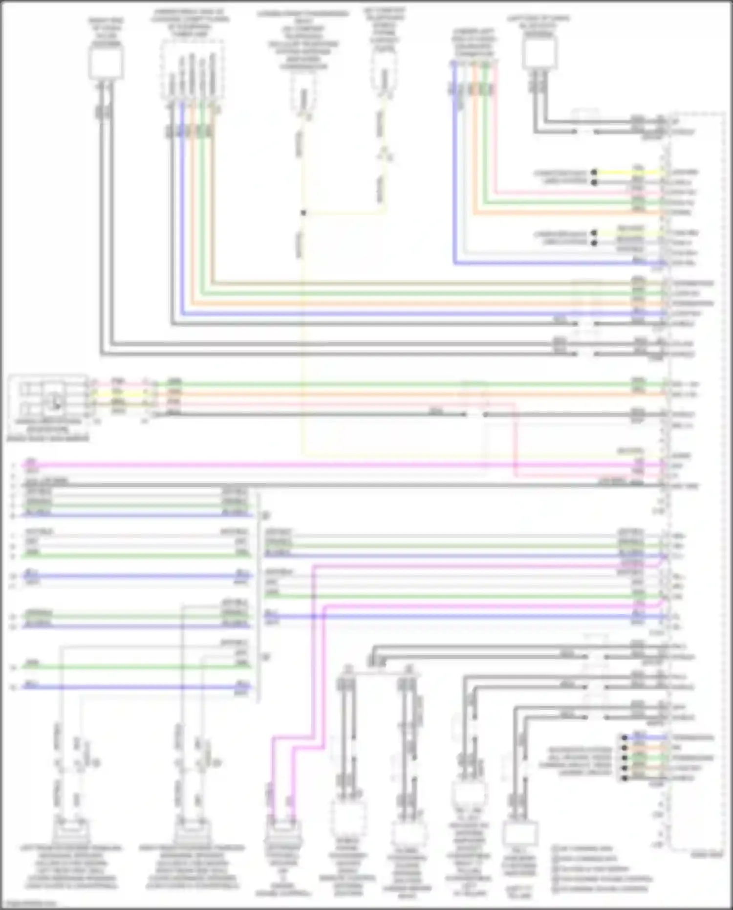 Wiring diagram inside rear view mirror for Mercedes-Benz GLC-class X253 (2015-2019) (2 of 5)