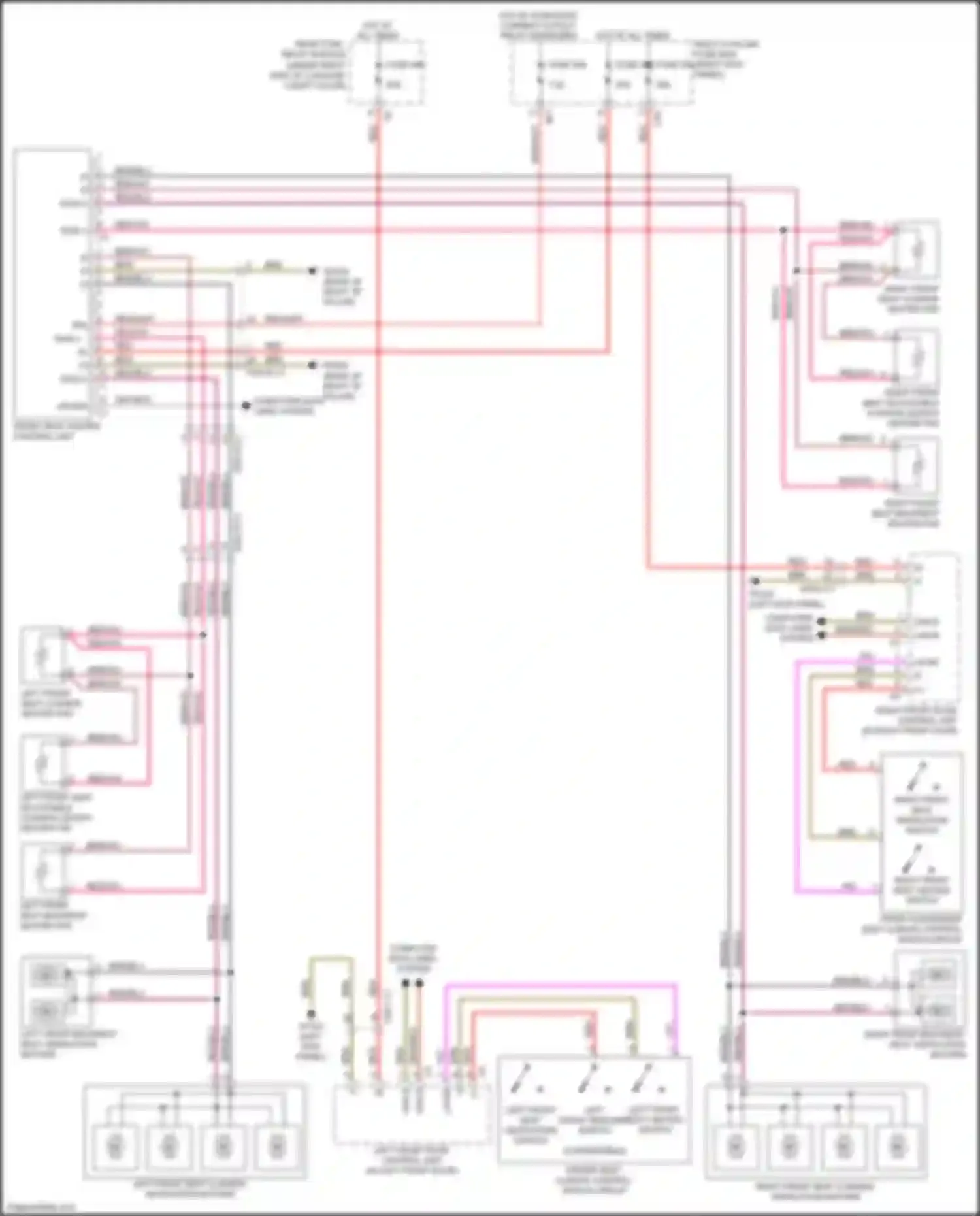 Wiring diagram left front door control unit for Mercedes-Benz GLC-class X253 (2015-2019) (4 of 19)