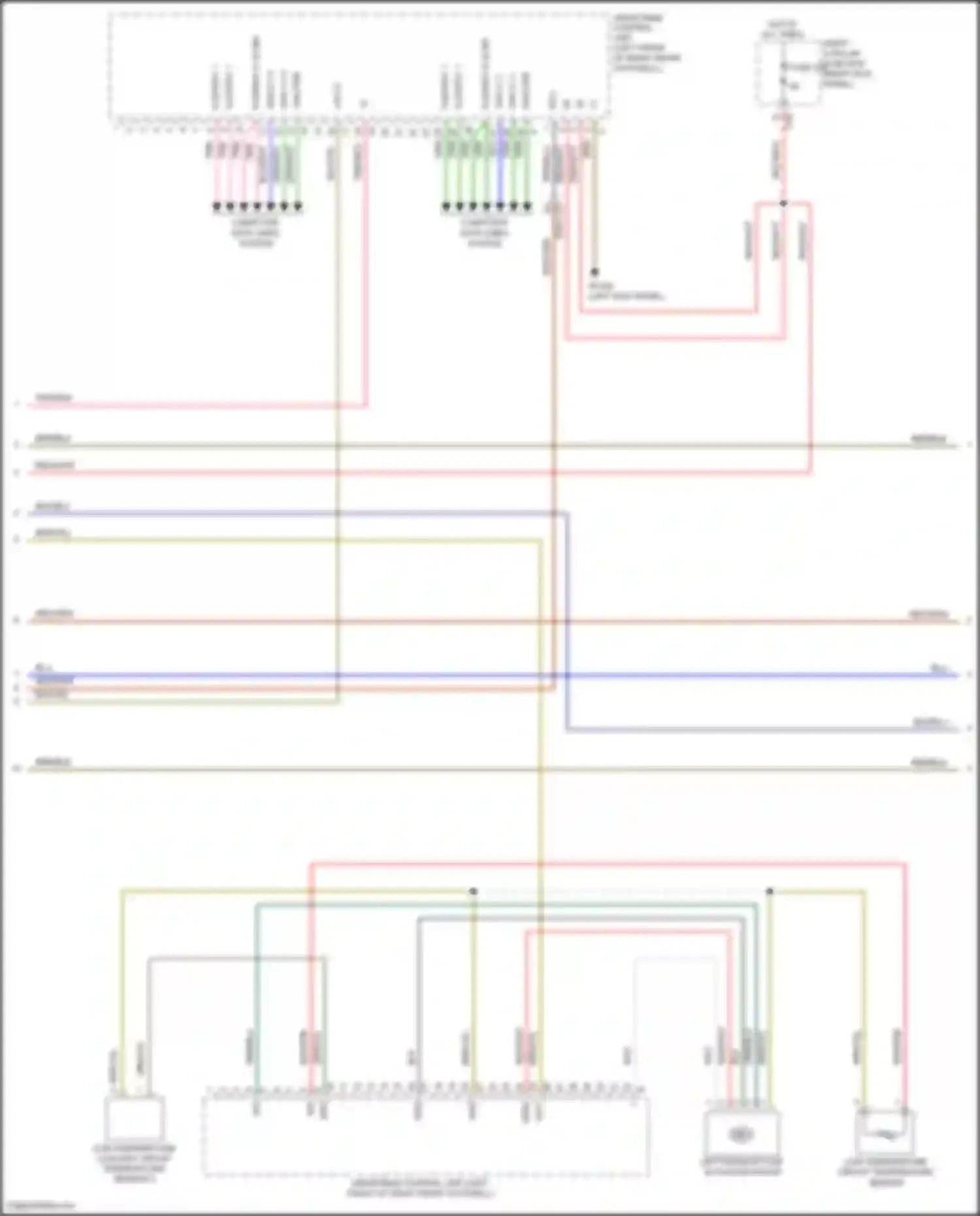 Wiring diagram low-temperature circuit temperature sensor for Mercedes-Benz GLC-class X253 (2015-2019) (1 of 1)