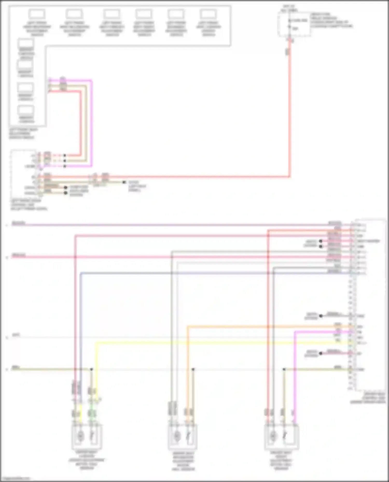 Wiring diagram memory 3 switch for Mercedes-Benz GLC-class X253 (2015-2019) (1 of 4)