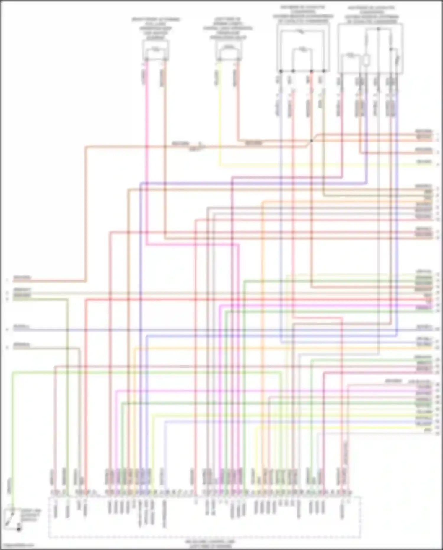 Wiring diagram oxygen sensor downstream of catalytic converter for Mercedes-Benz GLC-class X253 (2015-2019) (1 of 1)