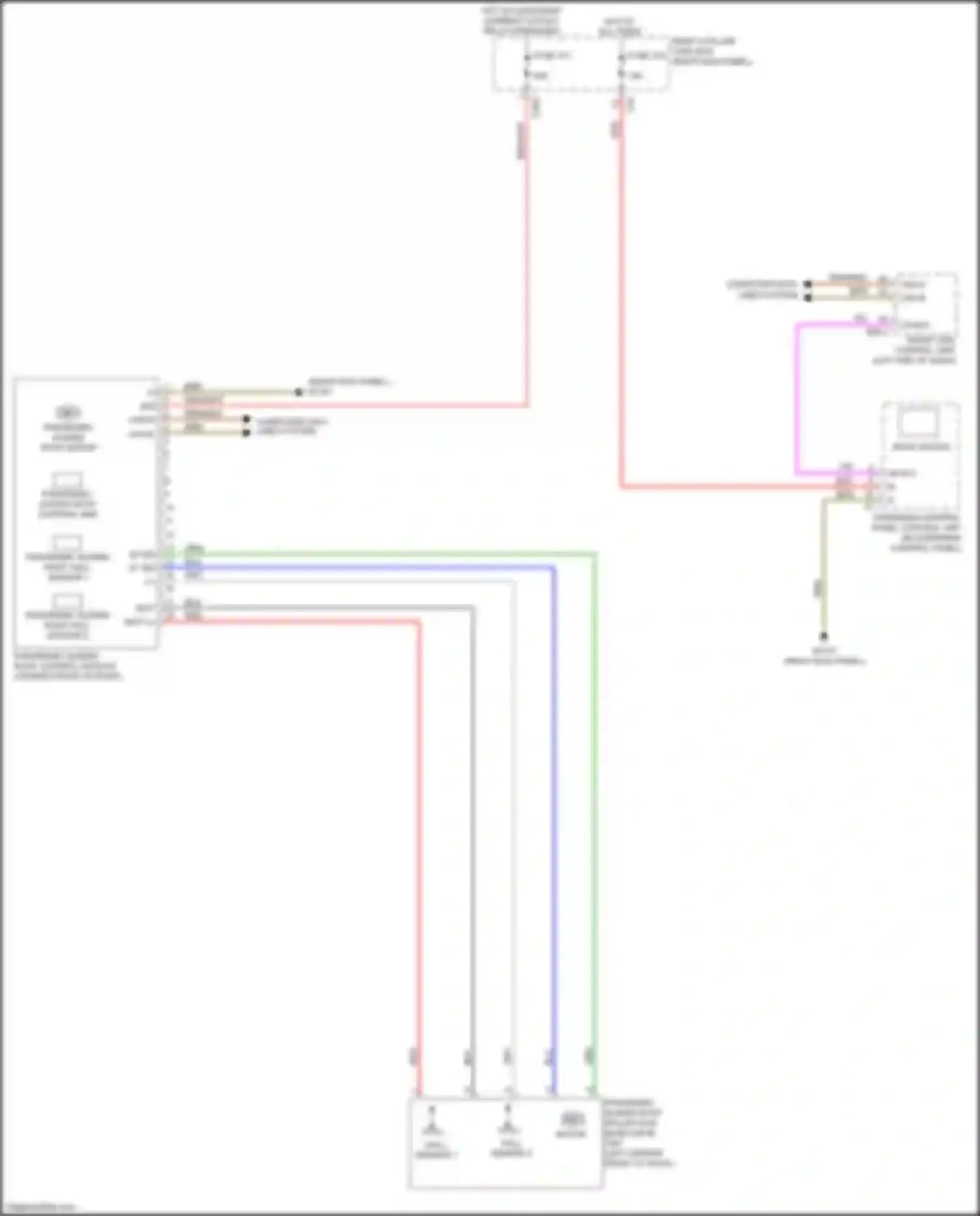 Wiring diagram panoramic sliding roof control module for Mercedes-Benz GLC-class X253 (2015-2019) (2 of 3)