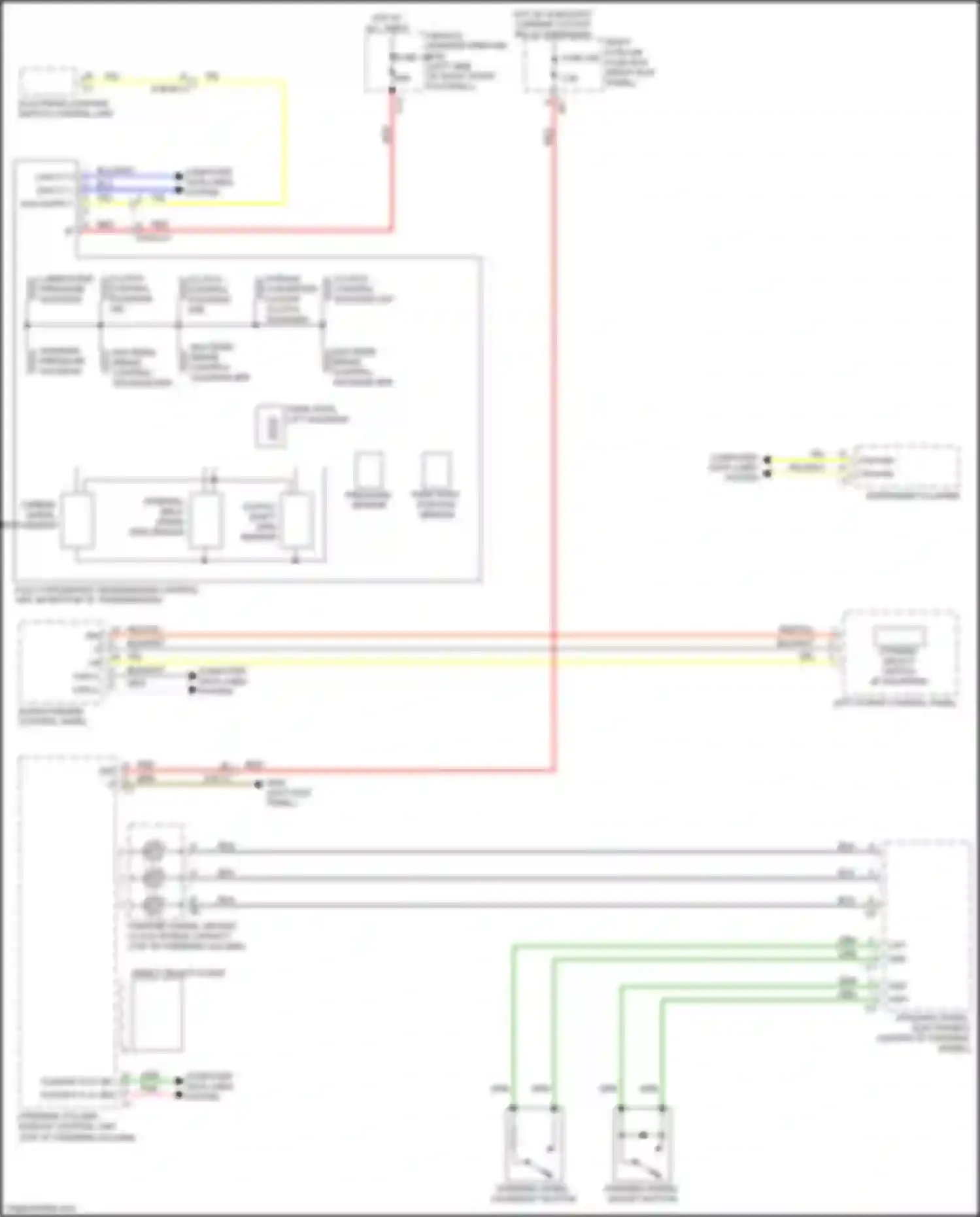 Wiring diagram park pawl position sensor for Mercedes-Benz GLC-class X253 (2015-2019) (1 of 1)