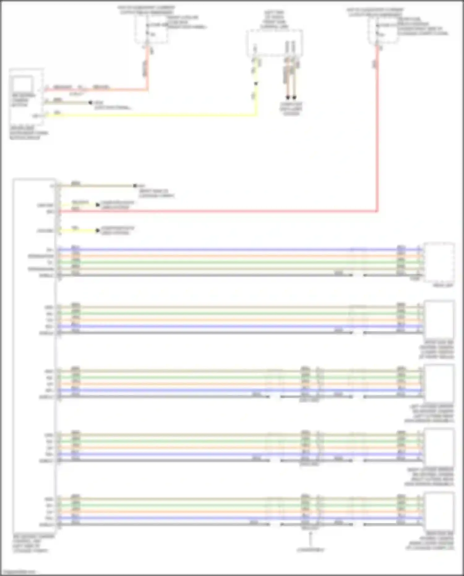 Wiring diagram rear end 360 degree camera for Mercedes-Benz GLC-class X253 (2015-2019) (1 of 1)